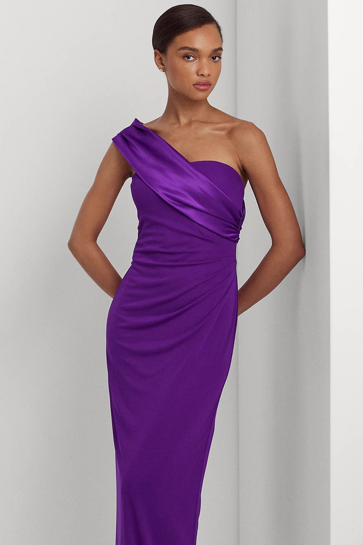 Polo Ralph Lauren Tek Omuzlu Maxi Abiye Elbise-Libas Trendy Fashion Store