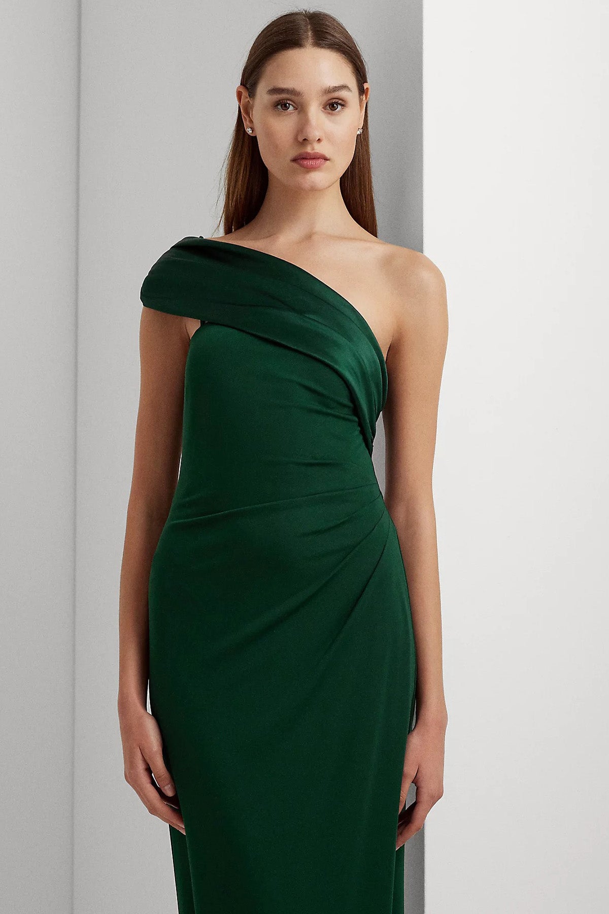 Polo Ralph Lauren Tek Omuzlu Maxi Abiye Elbise-Libas Trendy Fashion Store