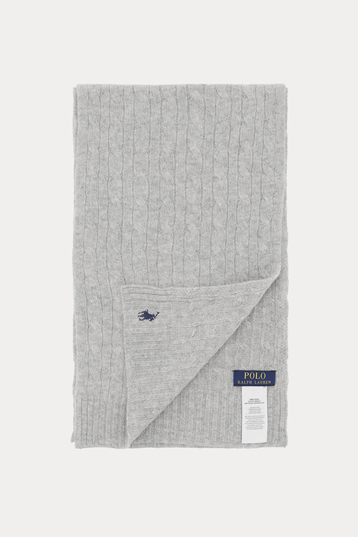 Polo Ralph Lauren Saç Örgü Kaşmirli Yün Atkı-Libas Trendy Fashion Store