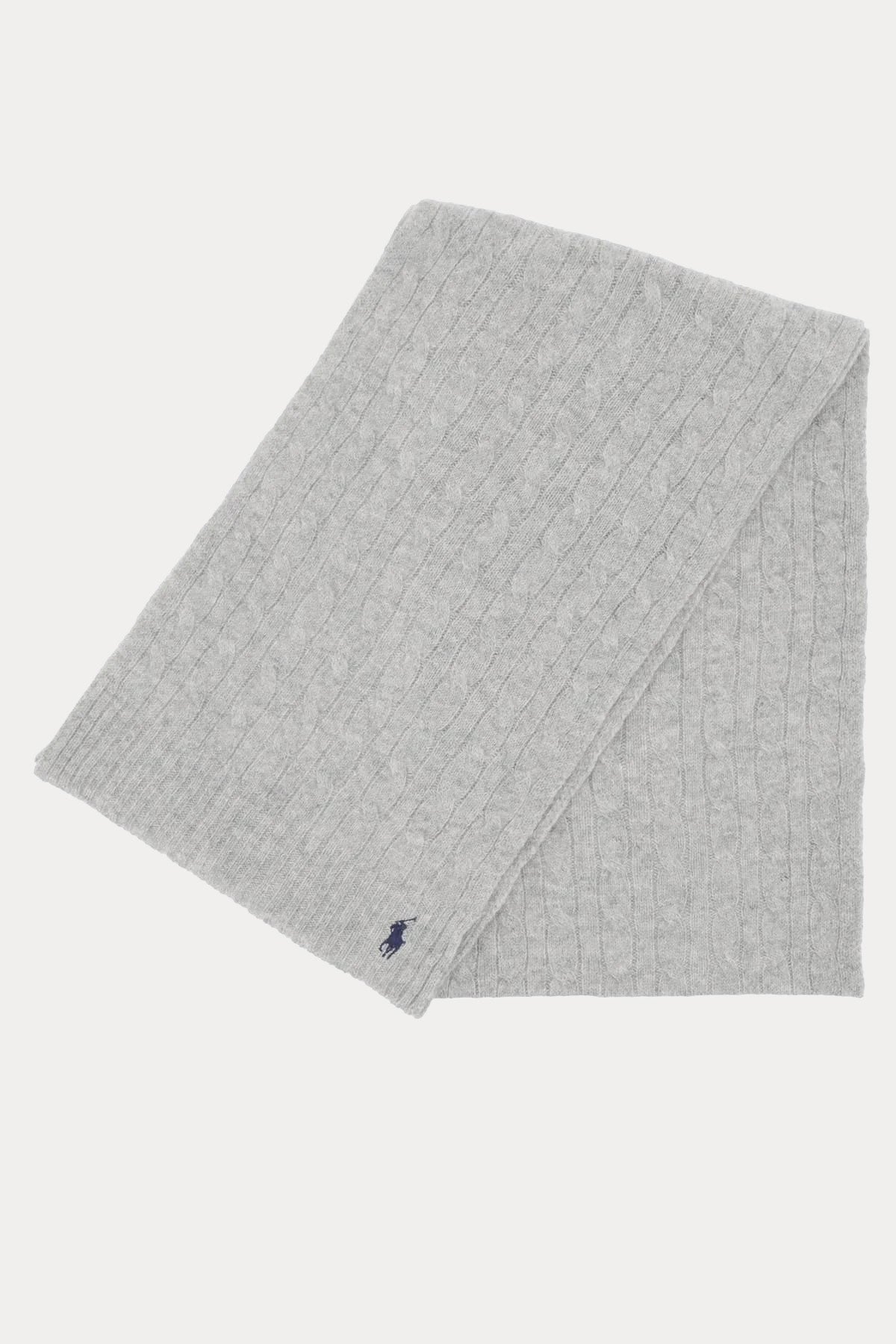 Polo Ralph Lauren Saç Örgü Kaşmirli Yün Atkı-Libas Trendy Fashion Store