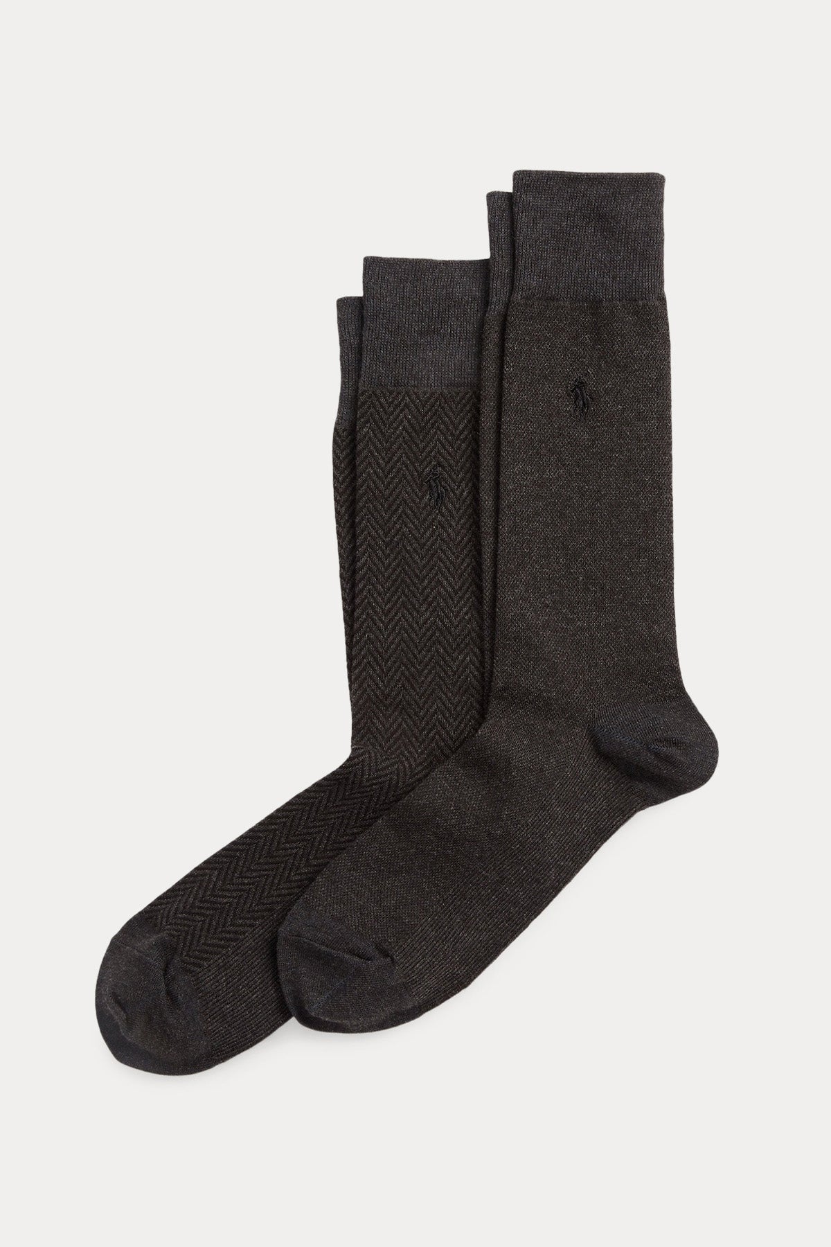 Polo Ralph Lauren Erkek Balıksırtı Desenli 2'li Paket Çorap-Libas Trendy Fashion Store