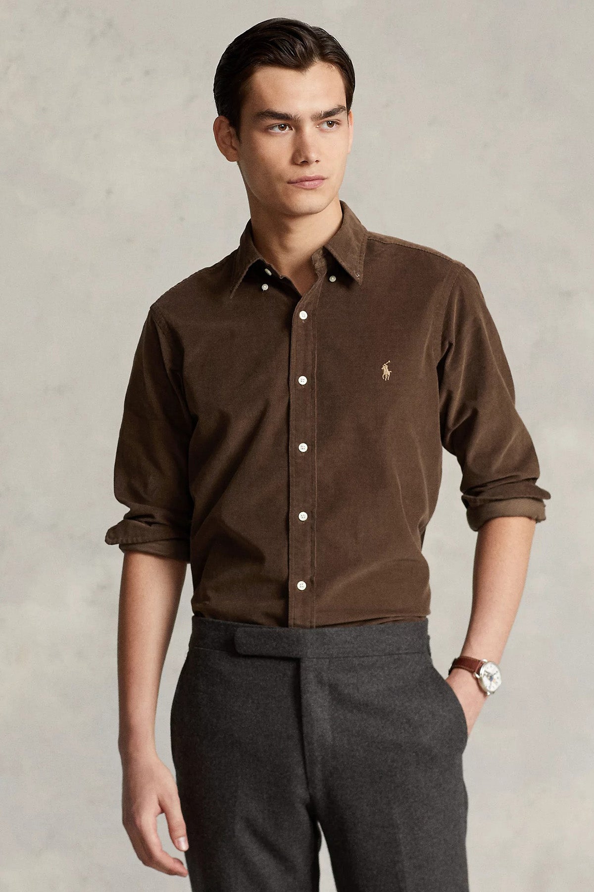 Polo Ralph Lauren Custom Fit Kadife Gömlek-Libas Trendy Fashion Store