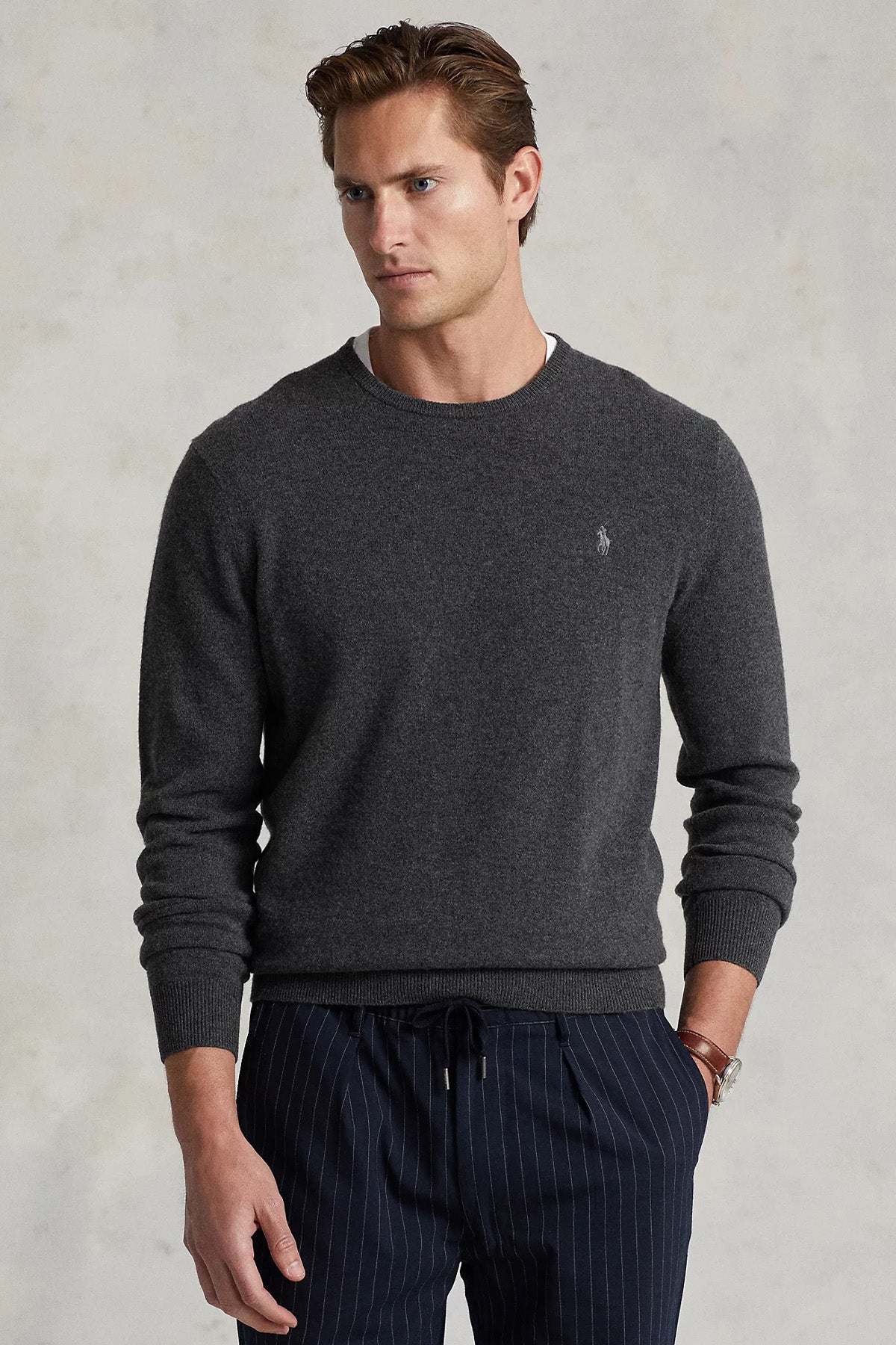 Polo Ralph Lauren Yuvarlak Yaka Yün Triko-Libas Trendy Fashion Store