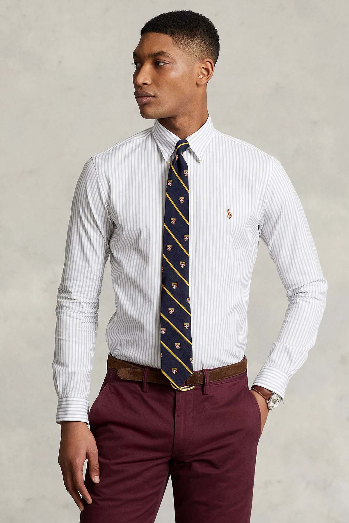 Polo Ralph Lauren Custom Fit Çizgili Oxford Gömlek-Libas Trendy Fashion Store