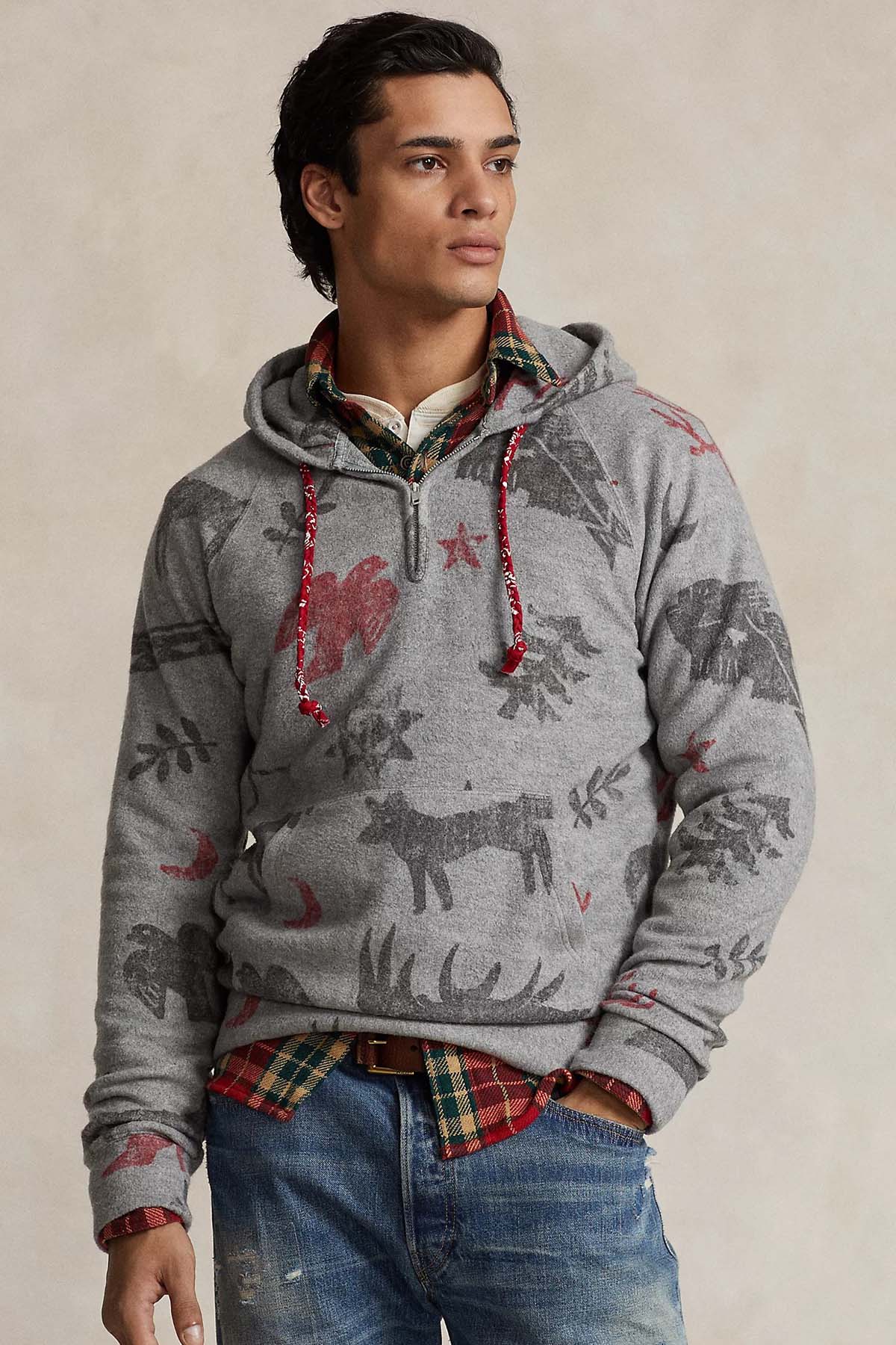 Polo Ralph Lauren Yarım Fermuarlı Kapüşonlu Sweatshirt-Libas Trendy Fashion Store