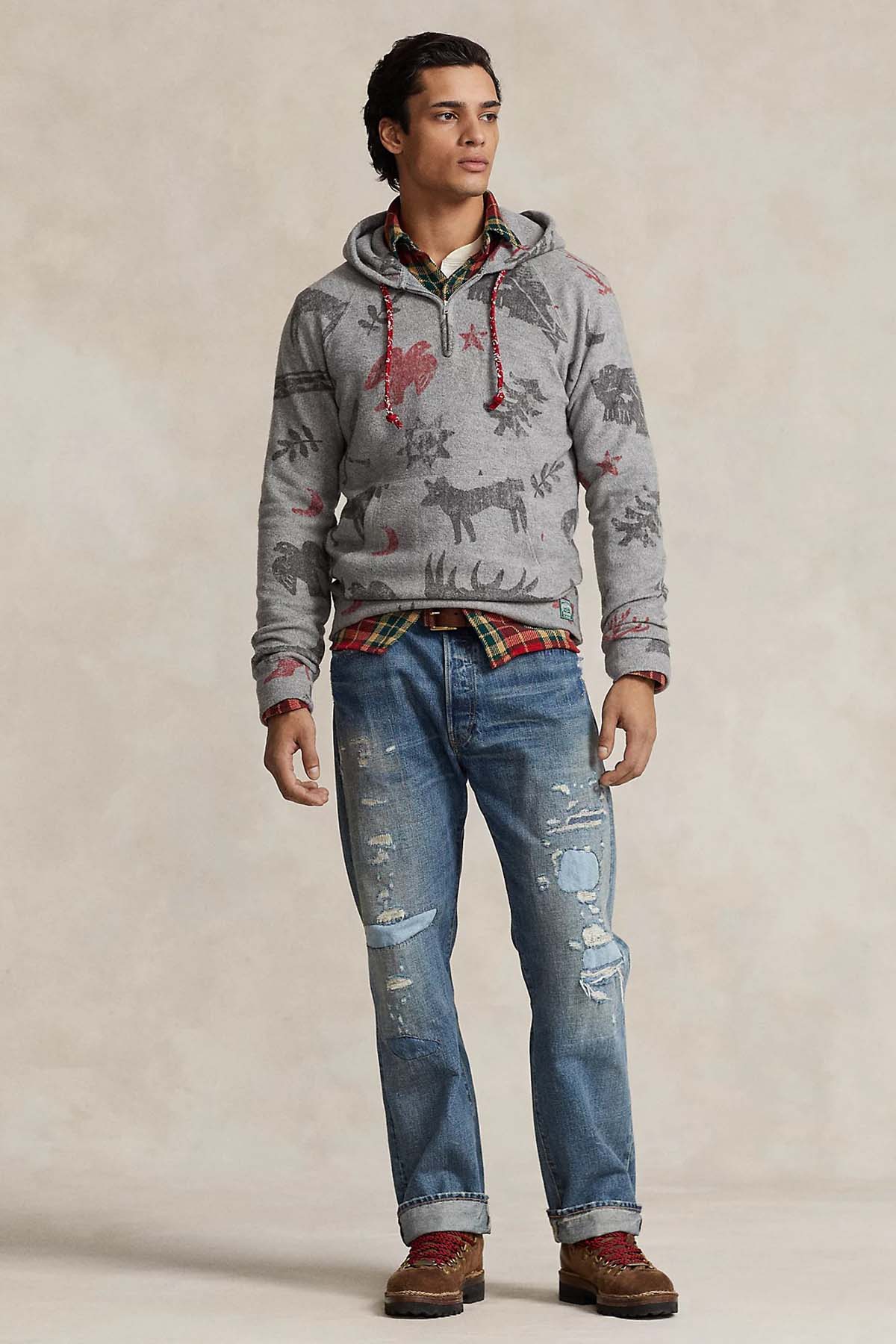 Polo Ralph Lauren Yarım Fermuarlı Kapüşonlu Sweatshirt-Libas Trendy Fashion Store