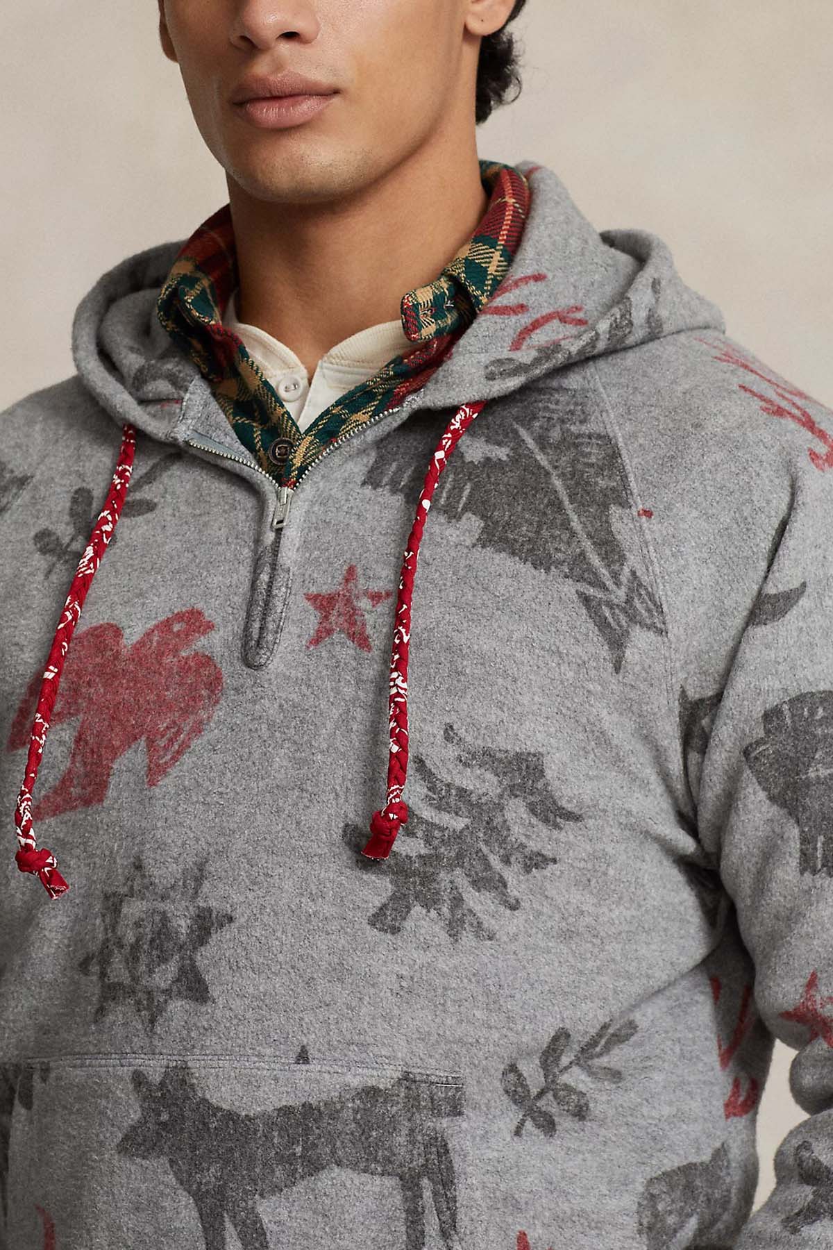 Polo Ralph Lauren Yarım Fermuarlı Kapüşonlu Sweatshirt-Libas Trendy Fashion Store