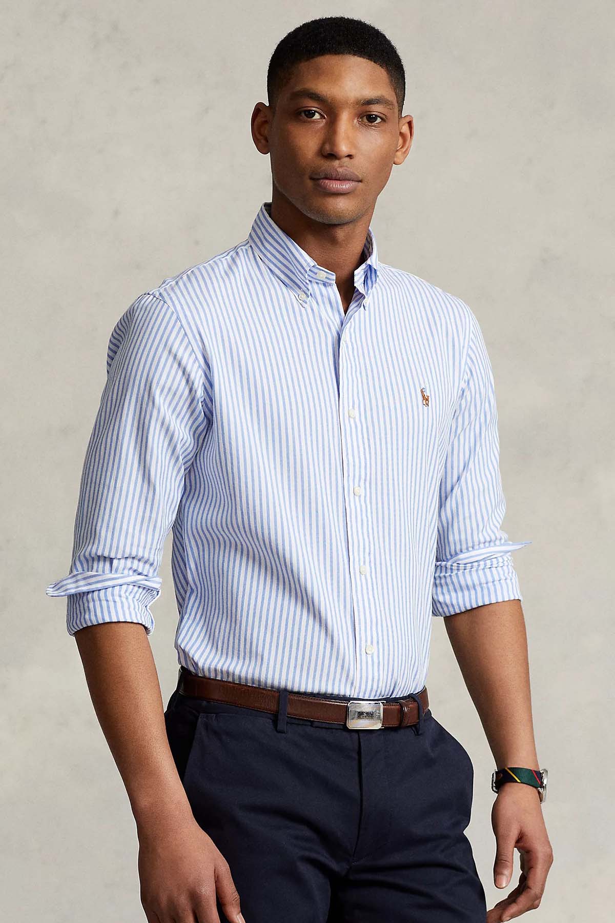 Polo Ralph Lauren Custom Fit Çizgili Oxford Gömlek-Libas Trendy Fashion Store