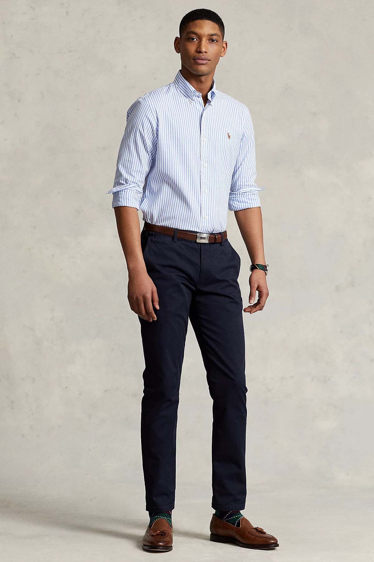 Polo Ralph Lauren Custom Fit Çizgili Oxford Gömlek-Libas Trendy Fashion Store