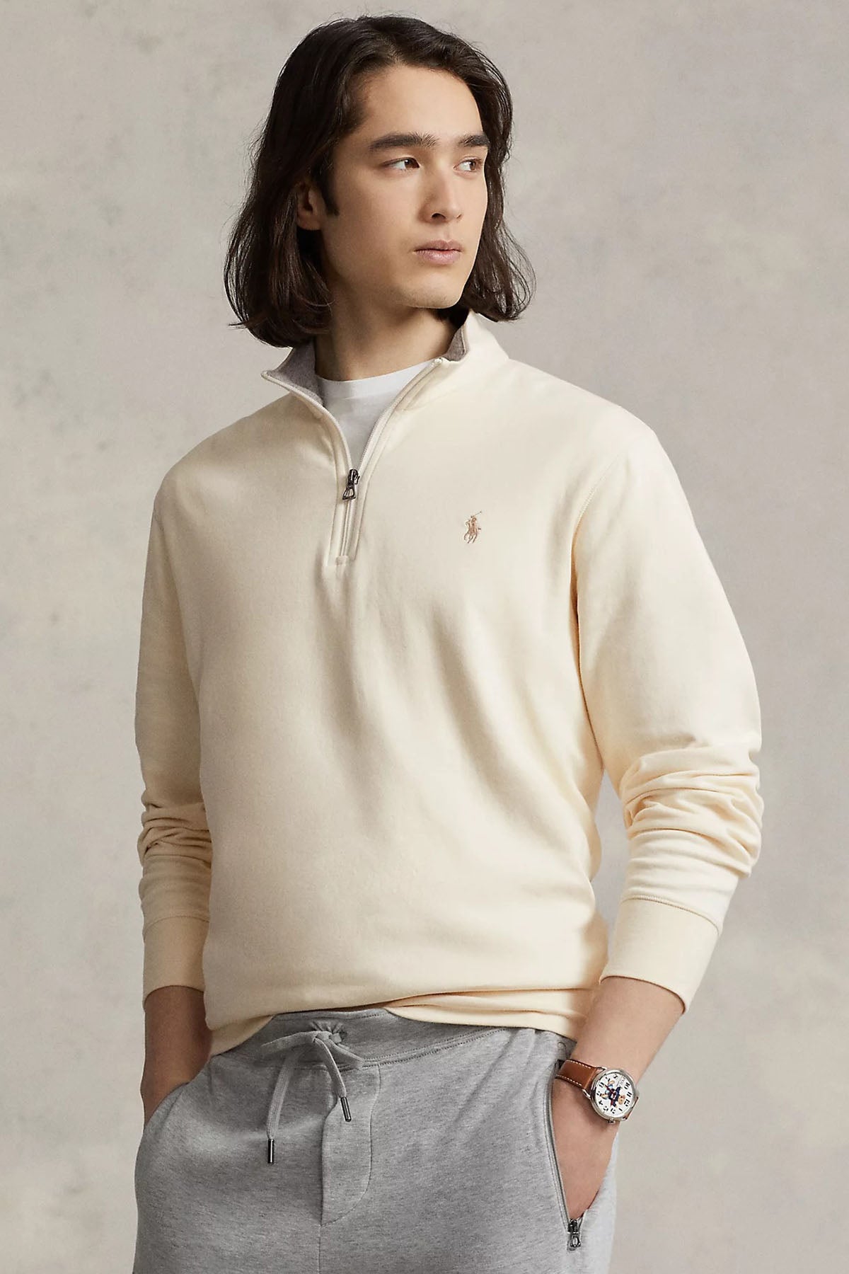 Polo Ralph Lauren Dik Yaka Yarım Fermuarlı Sweatshirt-Libas Trendy Fashion Store