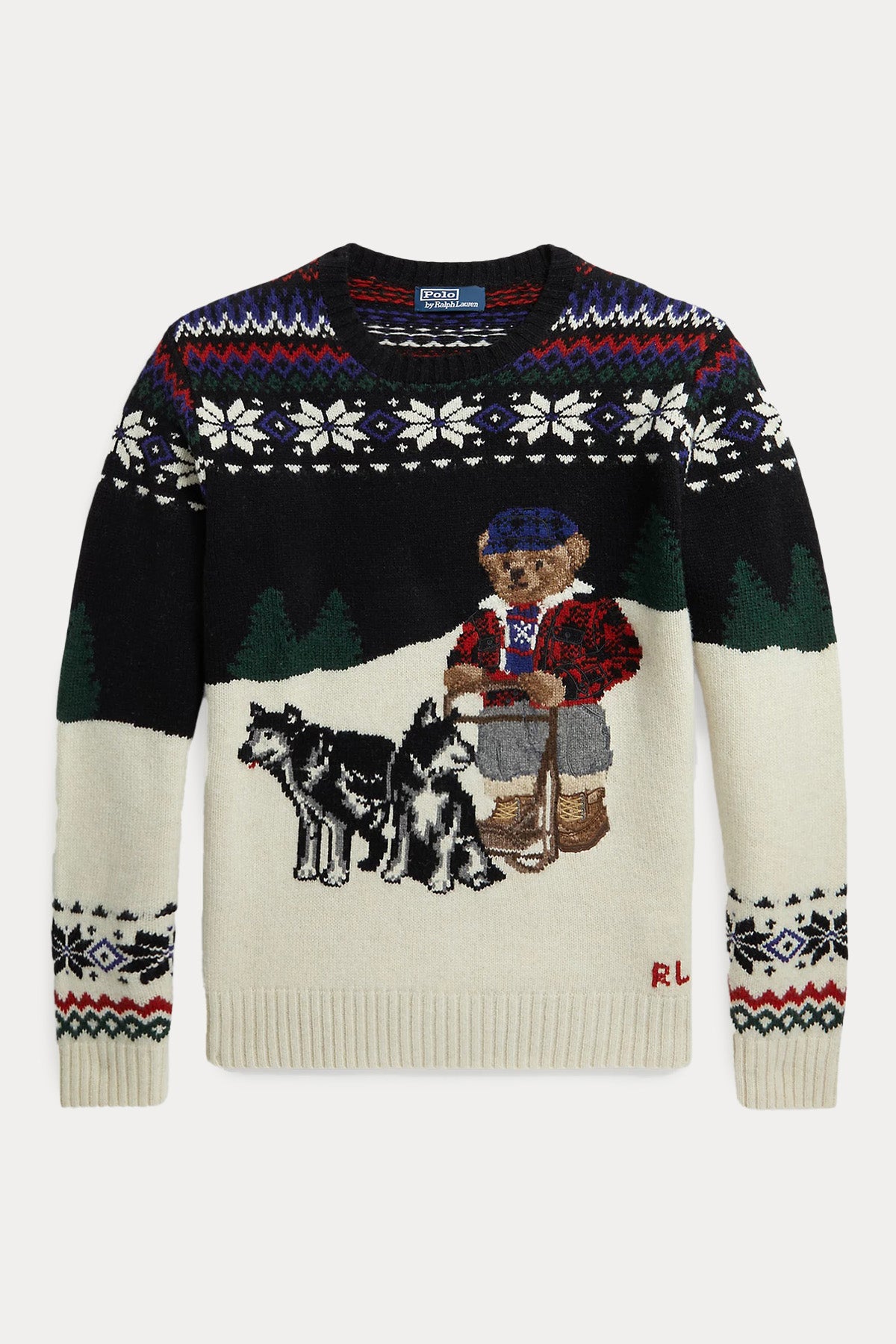 Polo Ralph Lauren Polo Bear Husky Kayak Temalı Yün Örgü Triko-Libas Trendy Fashion Store