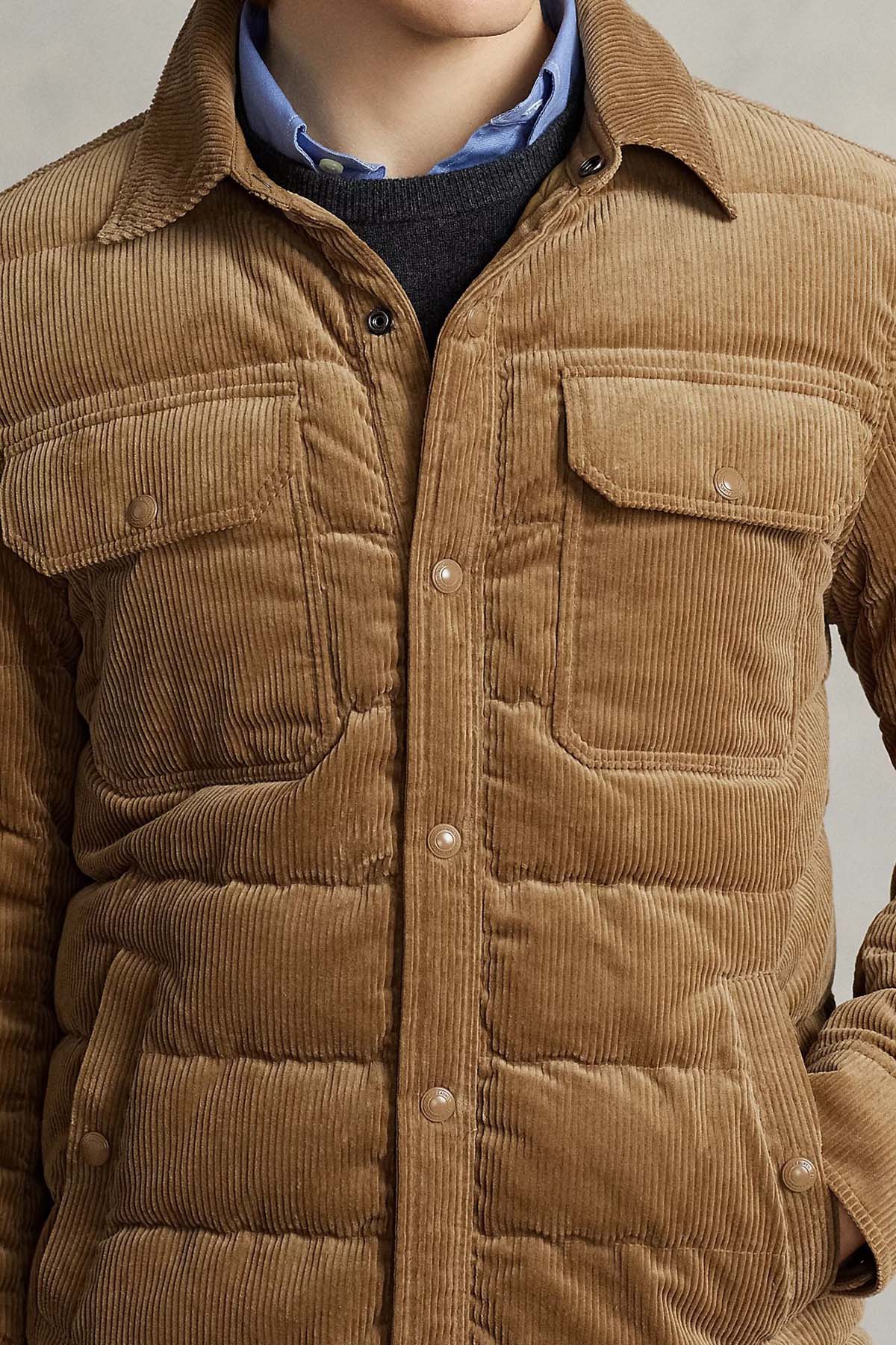 Polo Ralph Lauren Fitilli Kadife Puffer Ceket-Libas Trendy Fashion Store