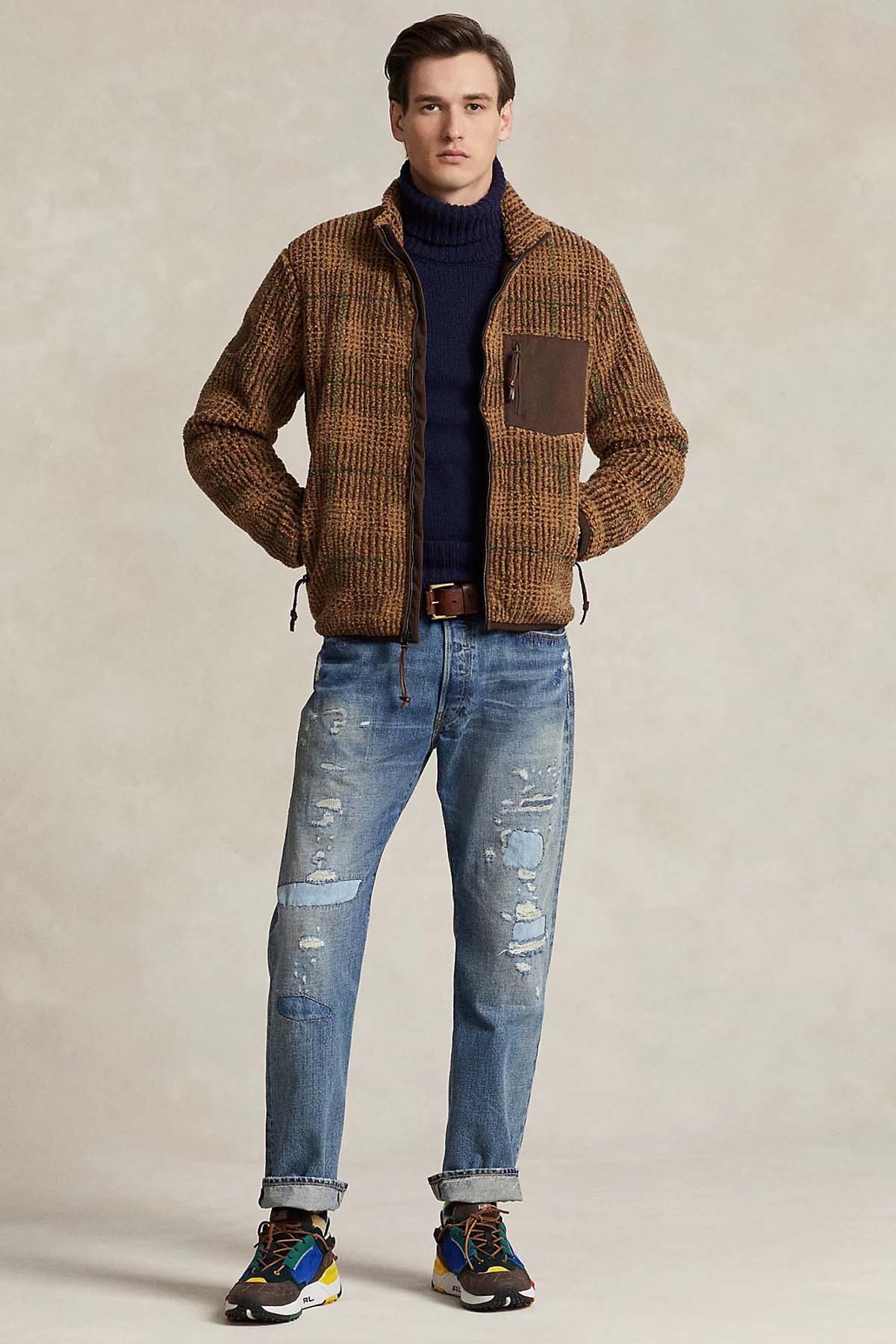 Polo Ralph Lauren Kazayağı Desenli Geniş Ekoseli Ceket-Libas Trendy Fashion Store