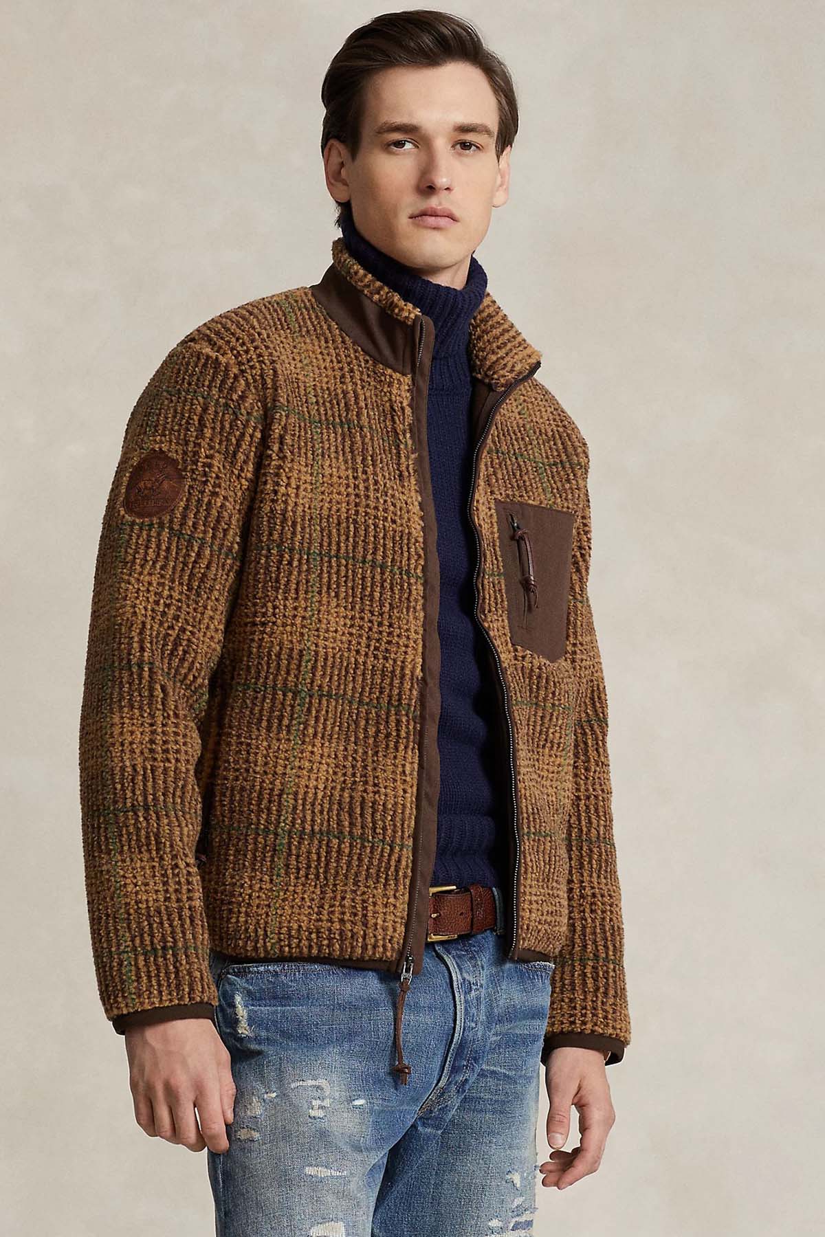 Polo Ralph Lauren Kazayağı Desenli Geniş Ekoseli Ceket-Libas Trendy Fashion Store