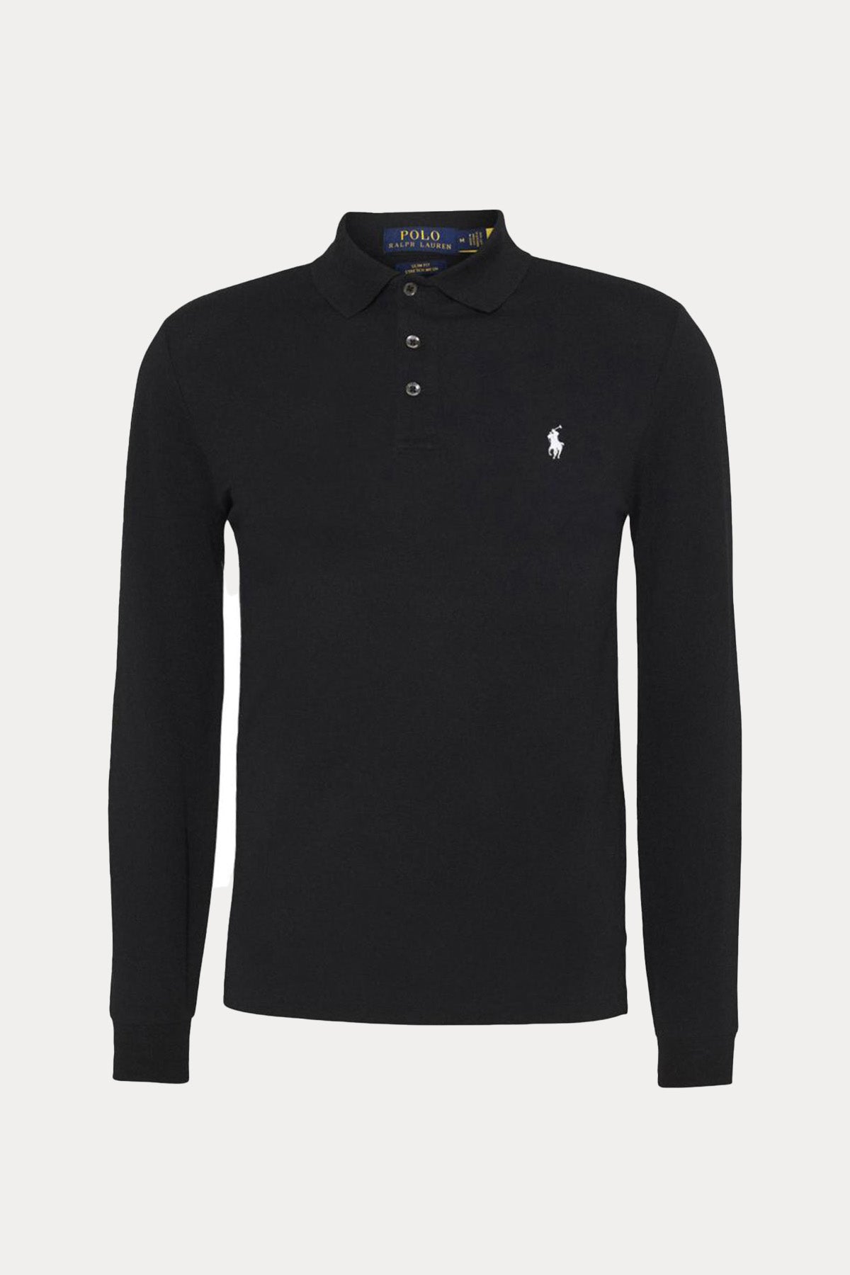 Polo Ralph Lauren Slim Fit Stretch Mesh Polo Yaka Uzun Kollu T-shirt-Libas Trendy Fashion Store