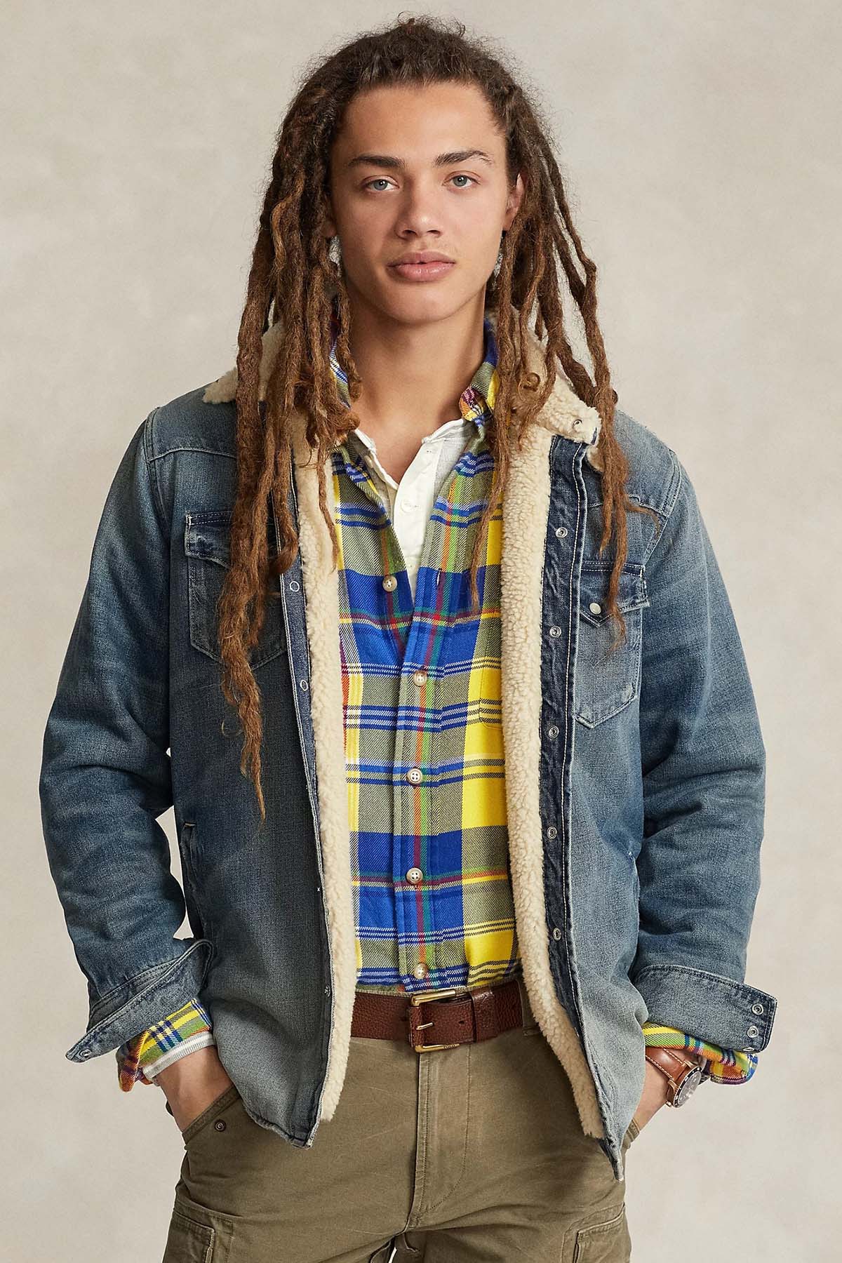 Polo Ralph Lauren Kürklü Denim Ceket-Libas Trendy Fashion Store