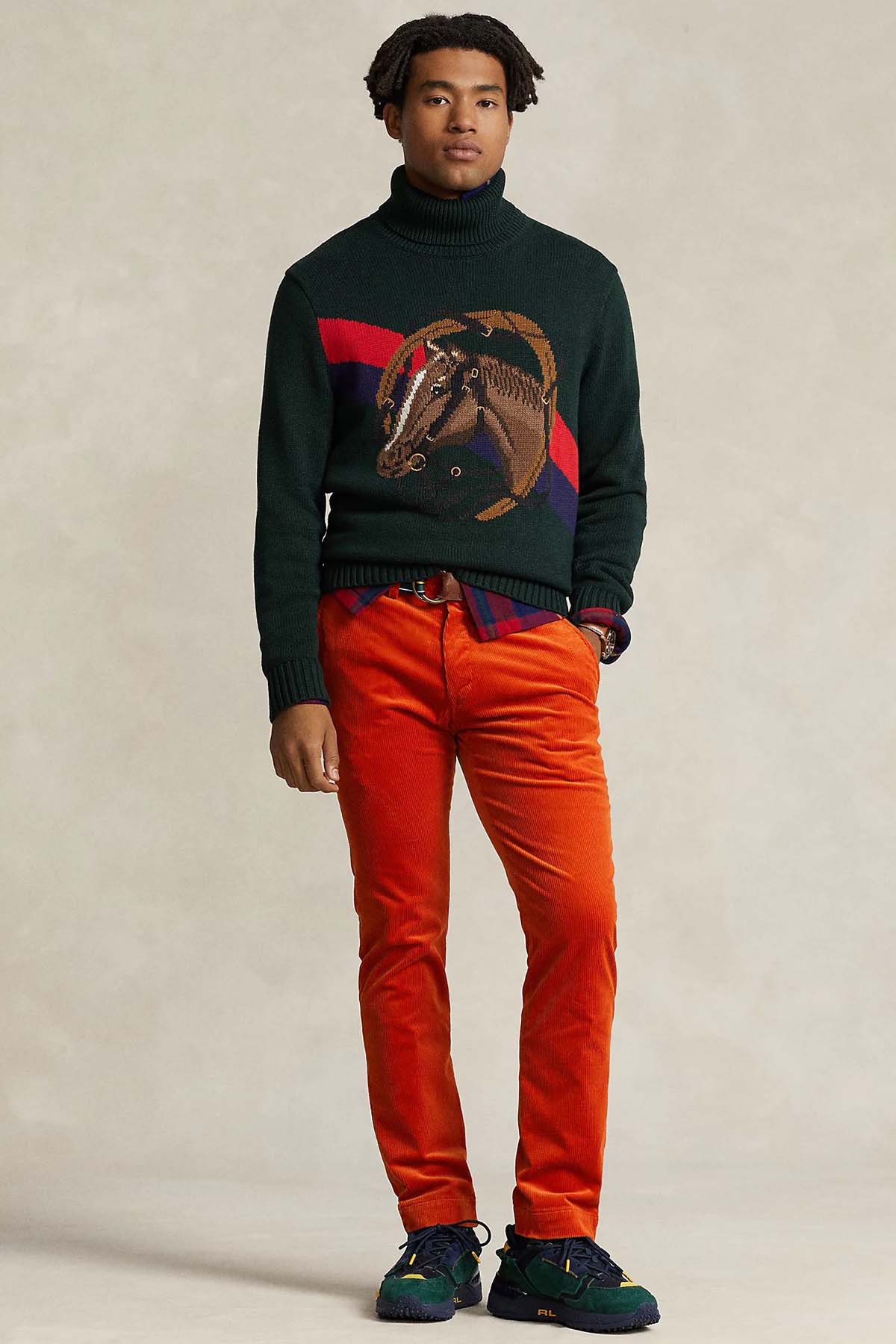 Polo Ralph Lauren Slim Fit Fitilli Kadife Pantolon-Libas Trendy Fashion Store