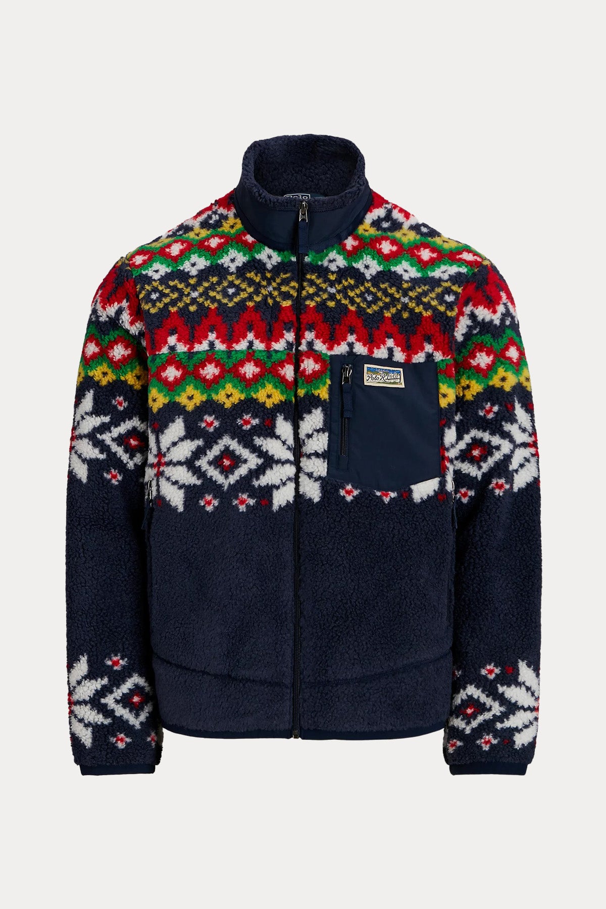 Polo Ralph Lauren Fair Isle Desenli Polar Ceket-Libas Trendy Fashion Store