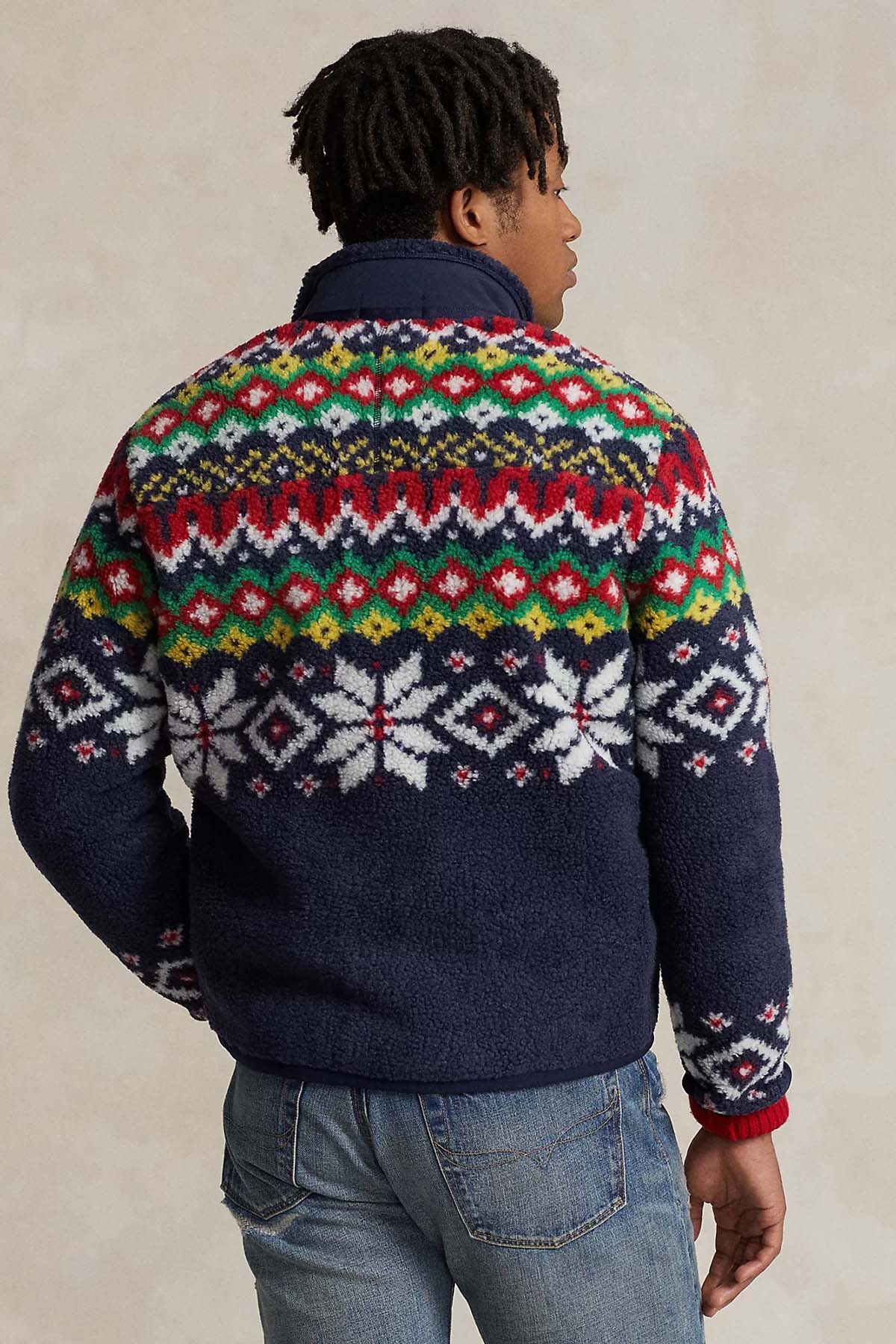 Polo Ralph Lauren Fair Isle Desenli Polar Ceket-Libas Trendy Fashion Store