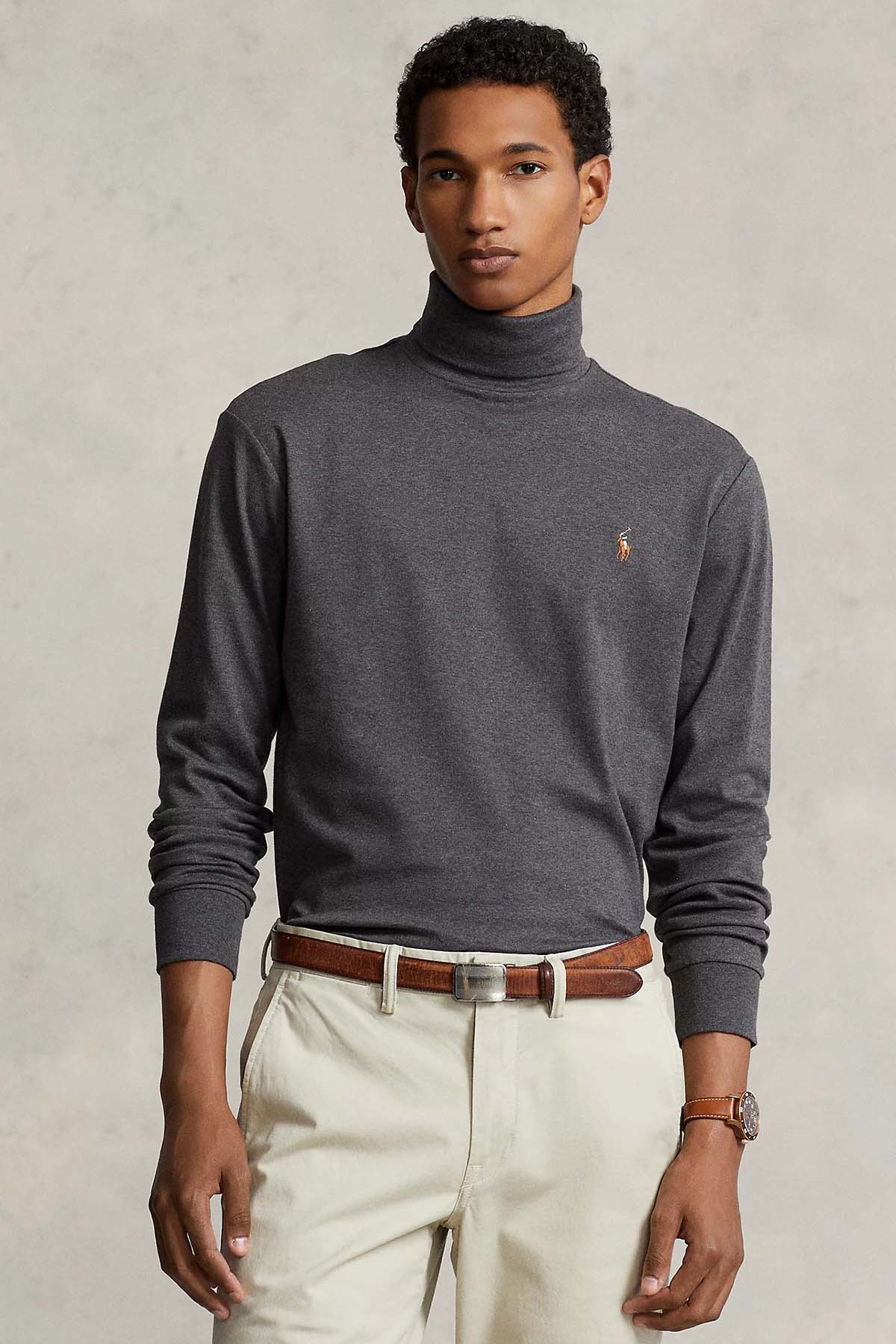 Polo Ralph Lauren Balıkçı Yaka Uzun Kollu İnce Sweatshirt-Libas Trendy Fashion Store