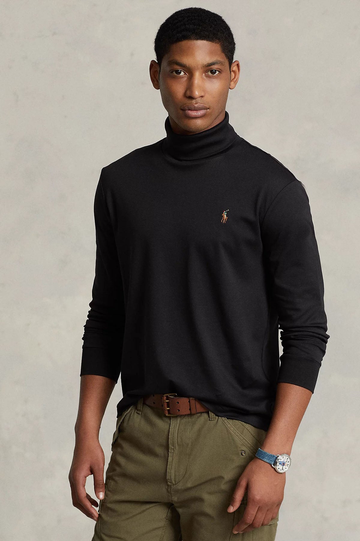 Polo Ralph Lauren Balıkçı Yaka Uzun Kollu İnce Sweatshirt-Libas Trendy Fashion Store