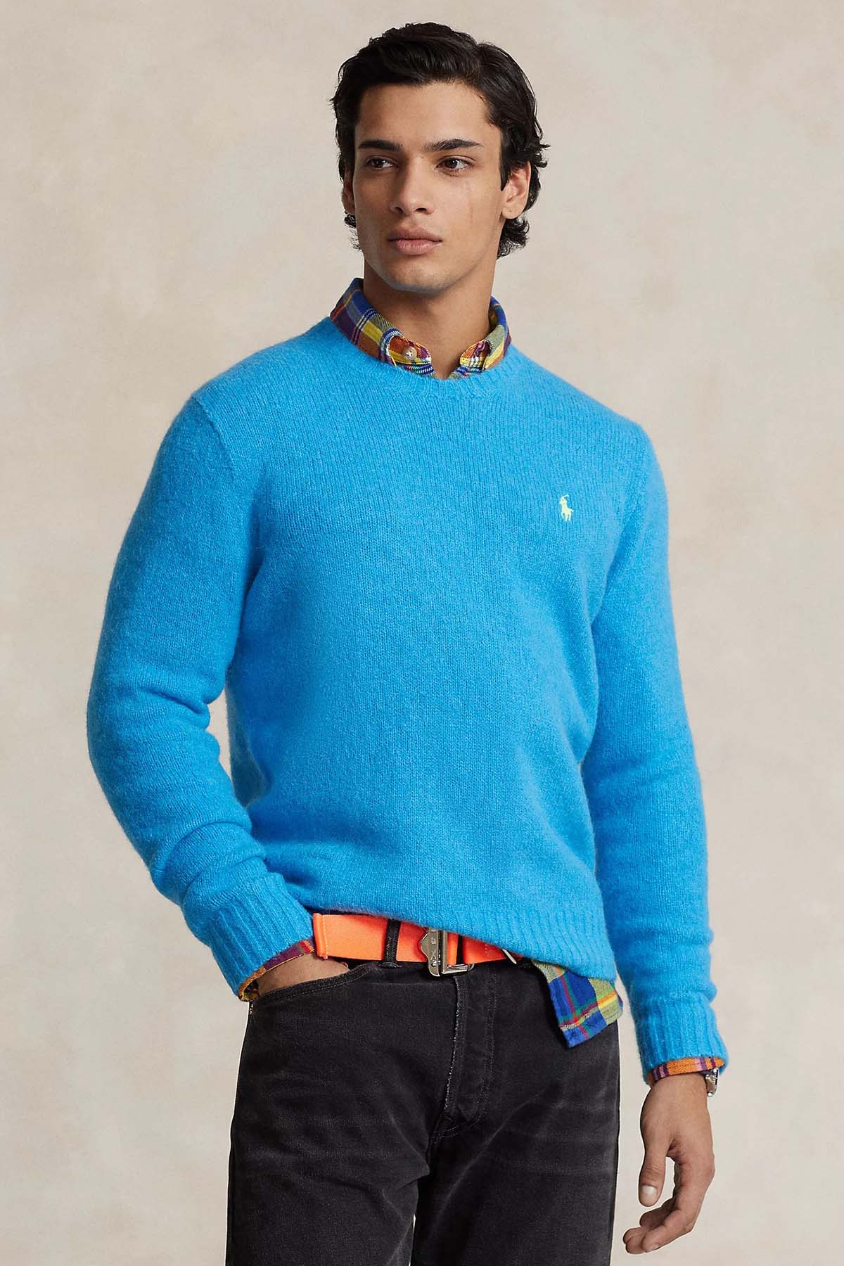 Polo Ralph Lauren Yuvarlak Yaka Yün Örgü Triko-Libas Trendy Fashion Store