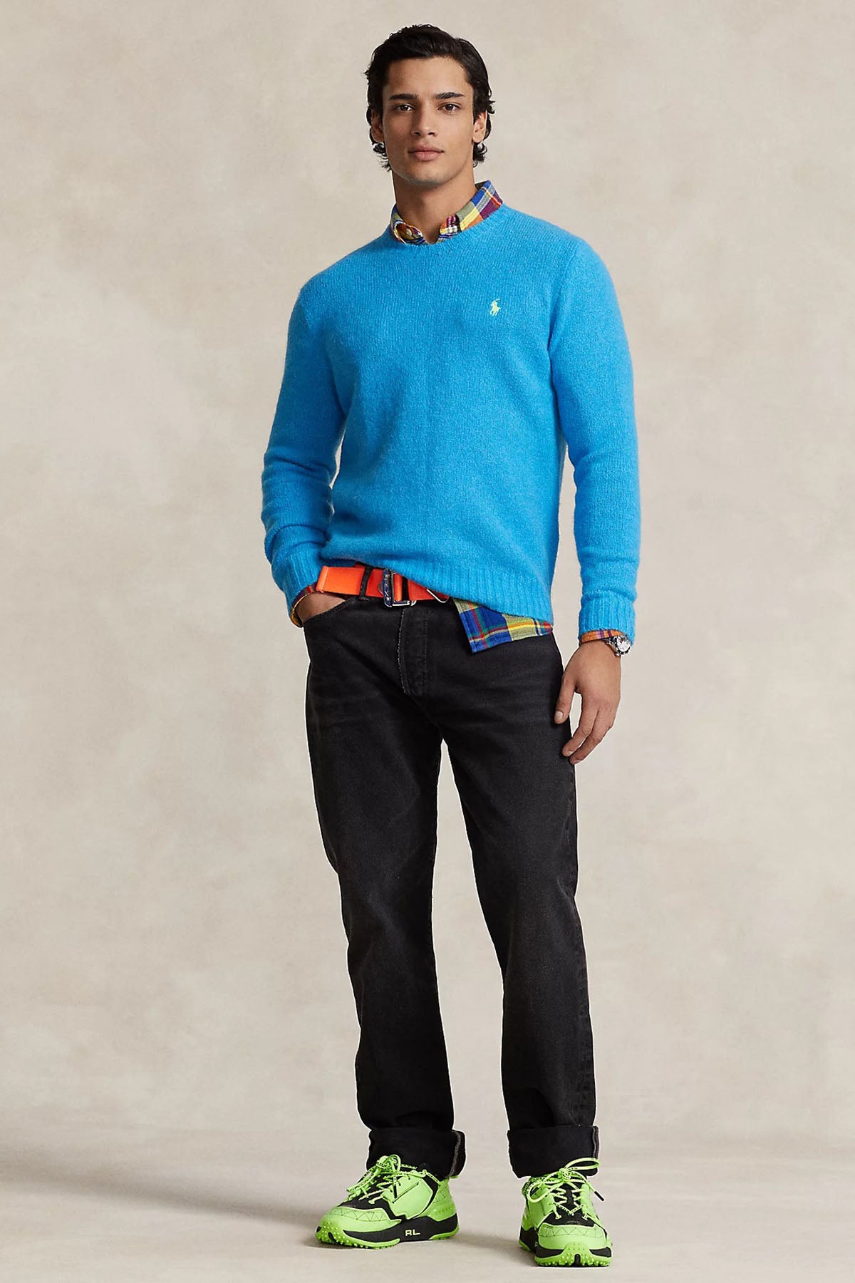 Polo Ralph Lauren Yuvarlak Yaka Yün Örgü Triko-Libas Trendy Fashion Store