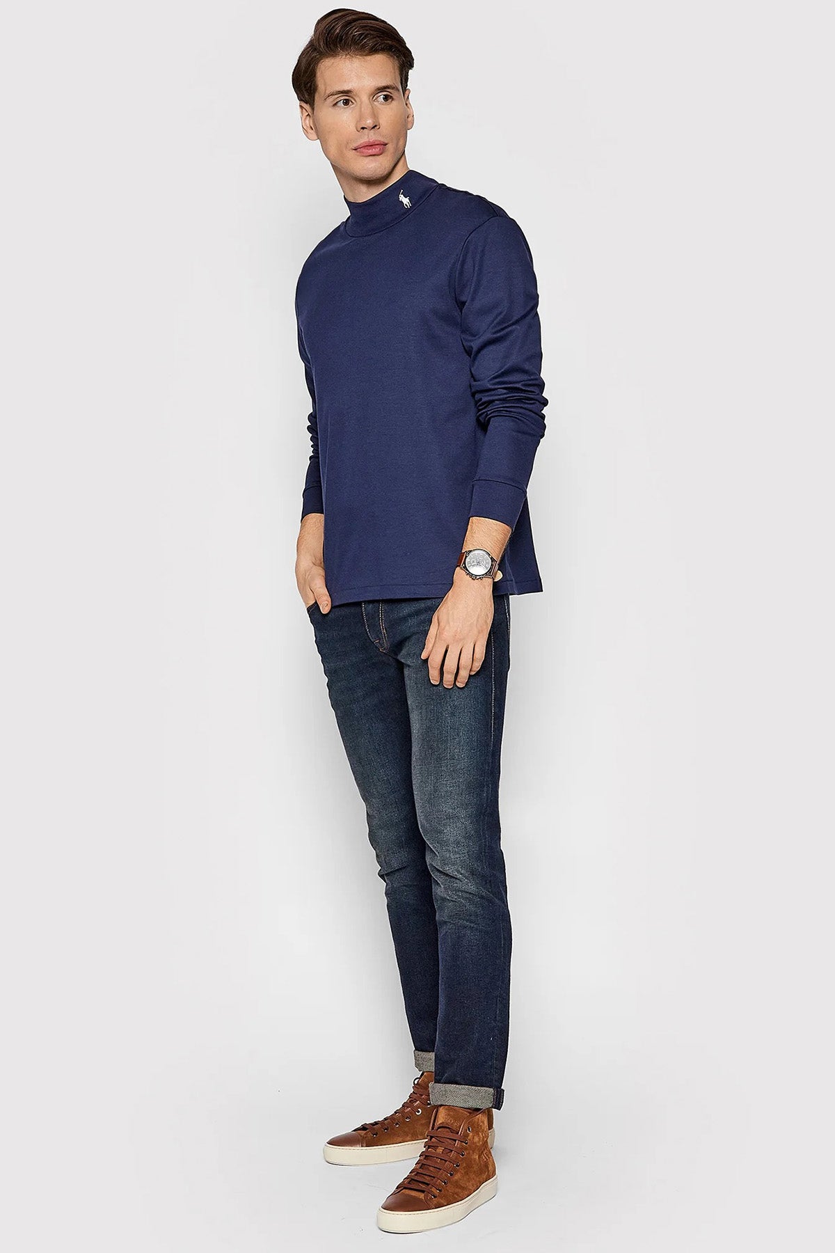 Polo Ralph Lauren Yarım Balıkçı Yaka Uzun Kollu İnce Sweatshirt-Libas Trendy Fashion Store