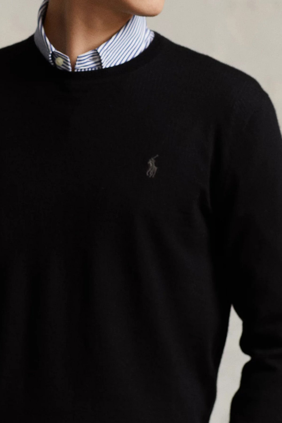 Polo Ralph Lauren Yuvarlak Yaka Slim Fit İnce Örgü Yün Triko-Libas Trendy Fashion Store