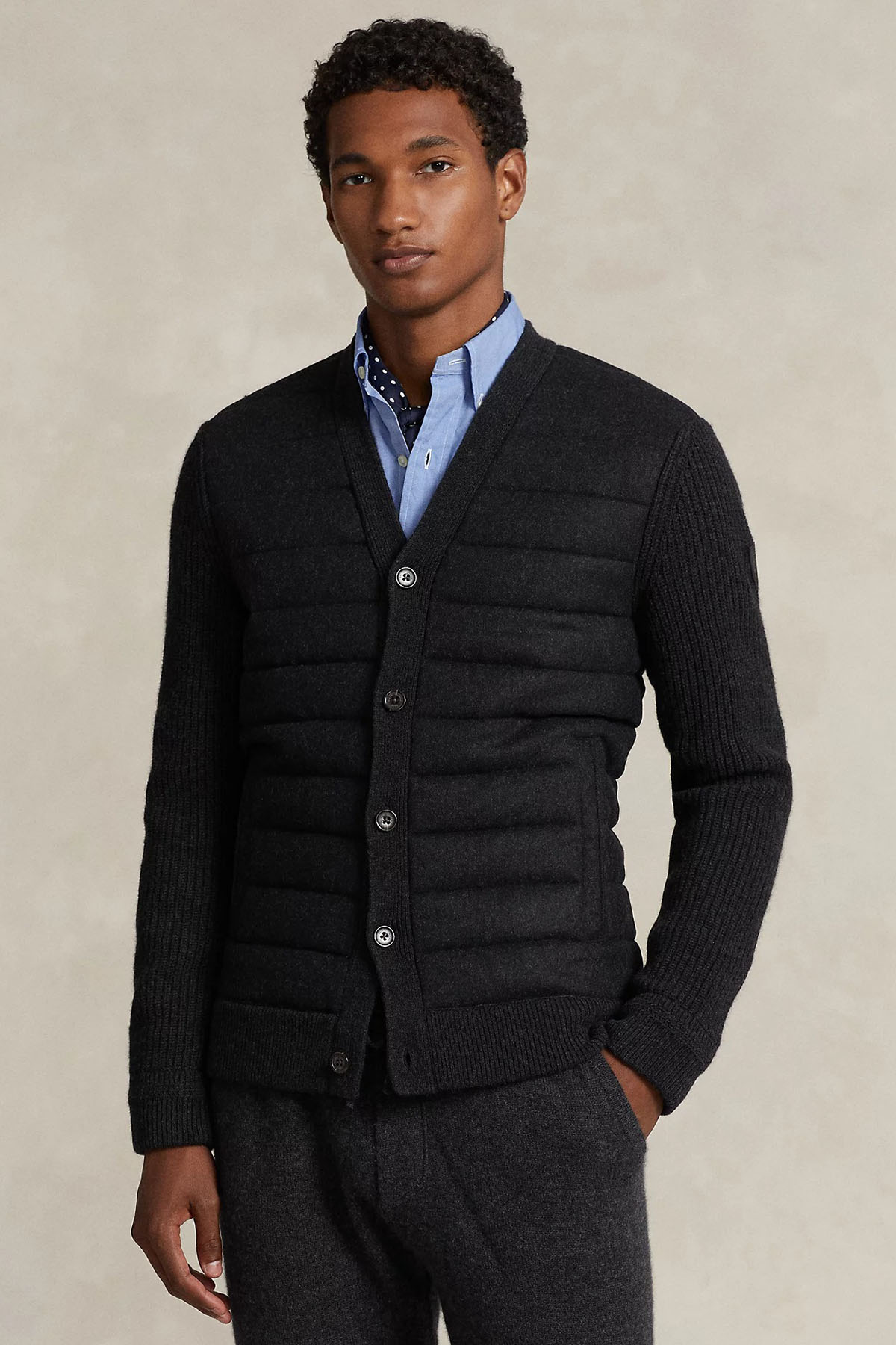 Polo Ralph Lauren İnce Dolgulu Örgü Detaylı Kaşmirli Yün Ceket-Libas Trendy Fashion Store