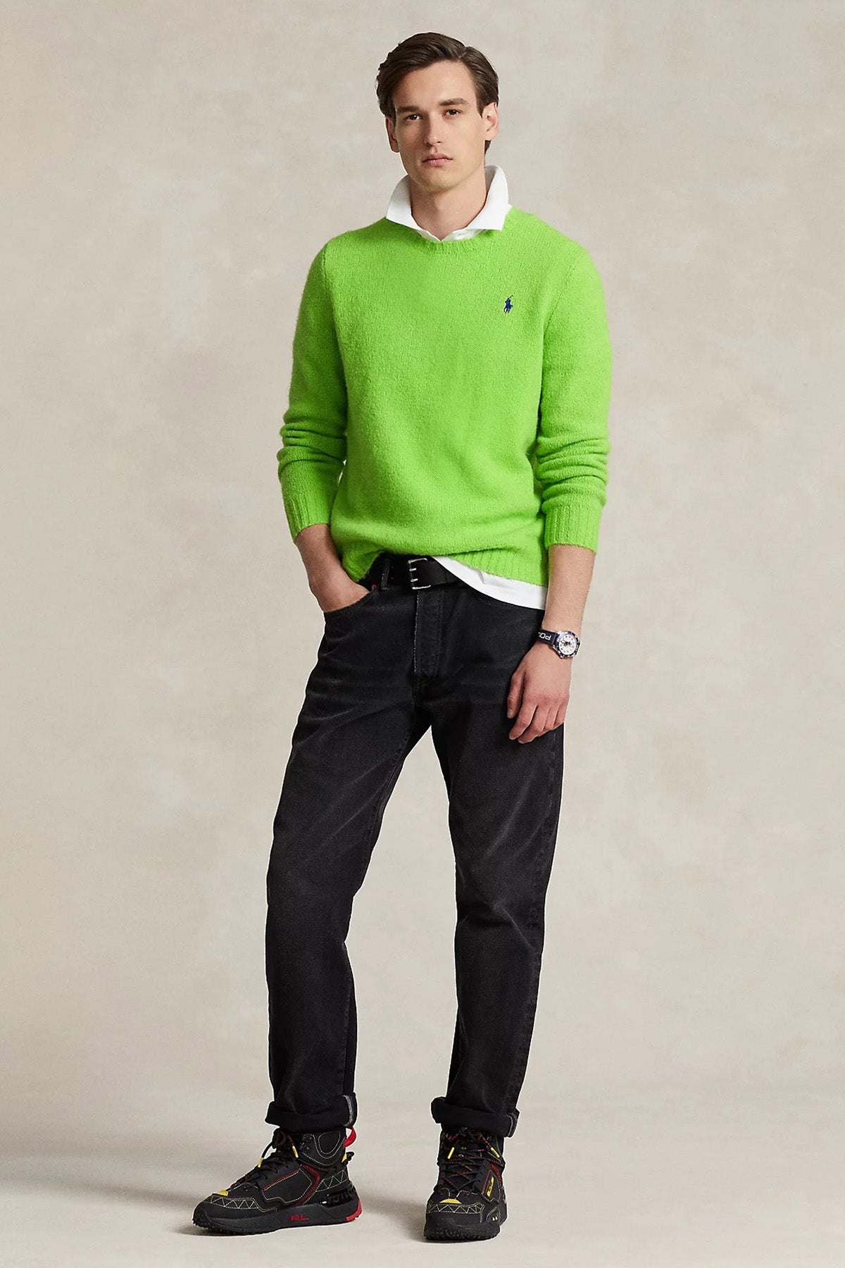 Polo Ralph Lauren Yuvarlak Yaka Yün Örgü Triko-Libas Trendy Fashion Store