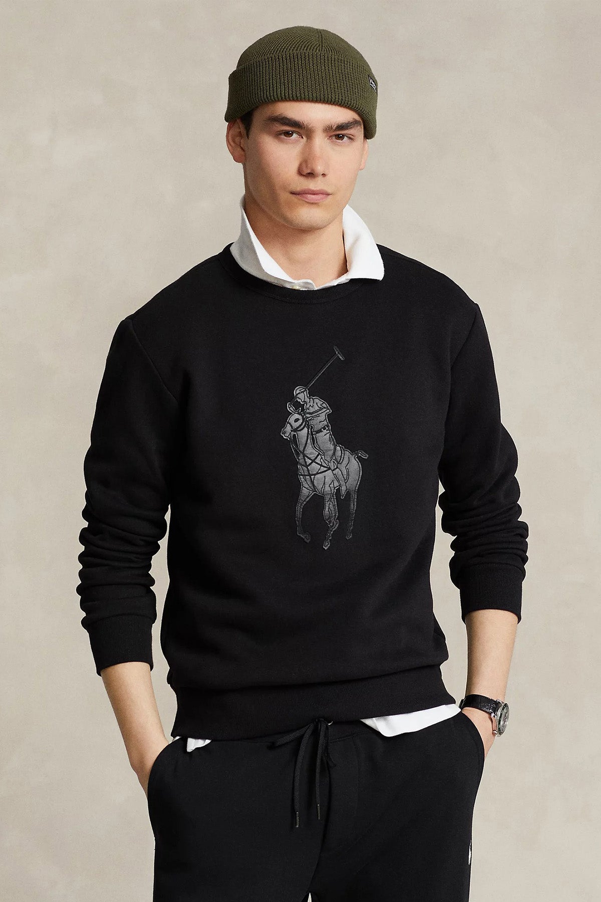 Polo Ralph Lauren Deri Big Pony Logolu Sweatshirt-Libas Trendy Fashion Store
