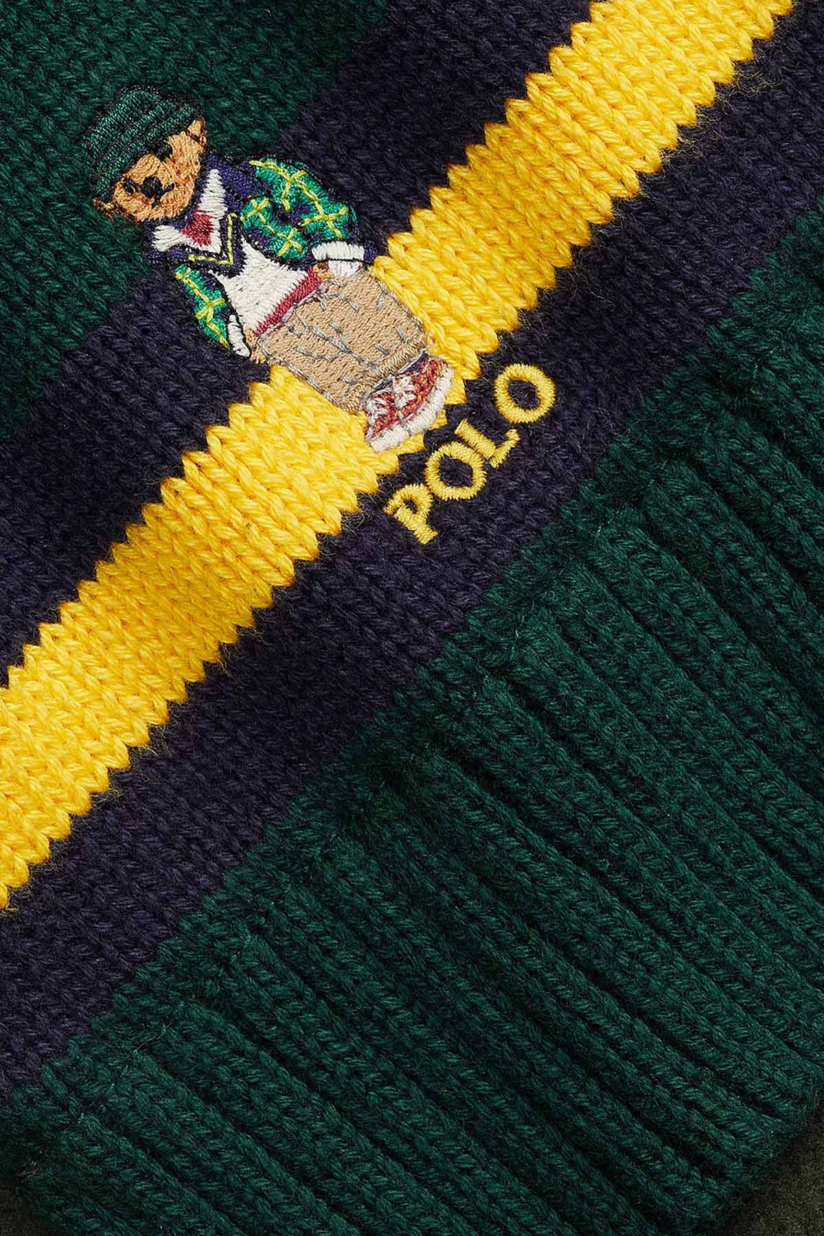 Polo Ralph Lauren Kids 4-7 Yaş Unisex Çocuk Polo Bear Atkı-Libas Trendy Fashion Store