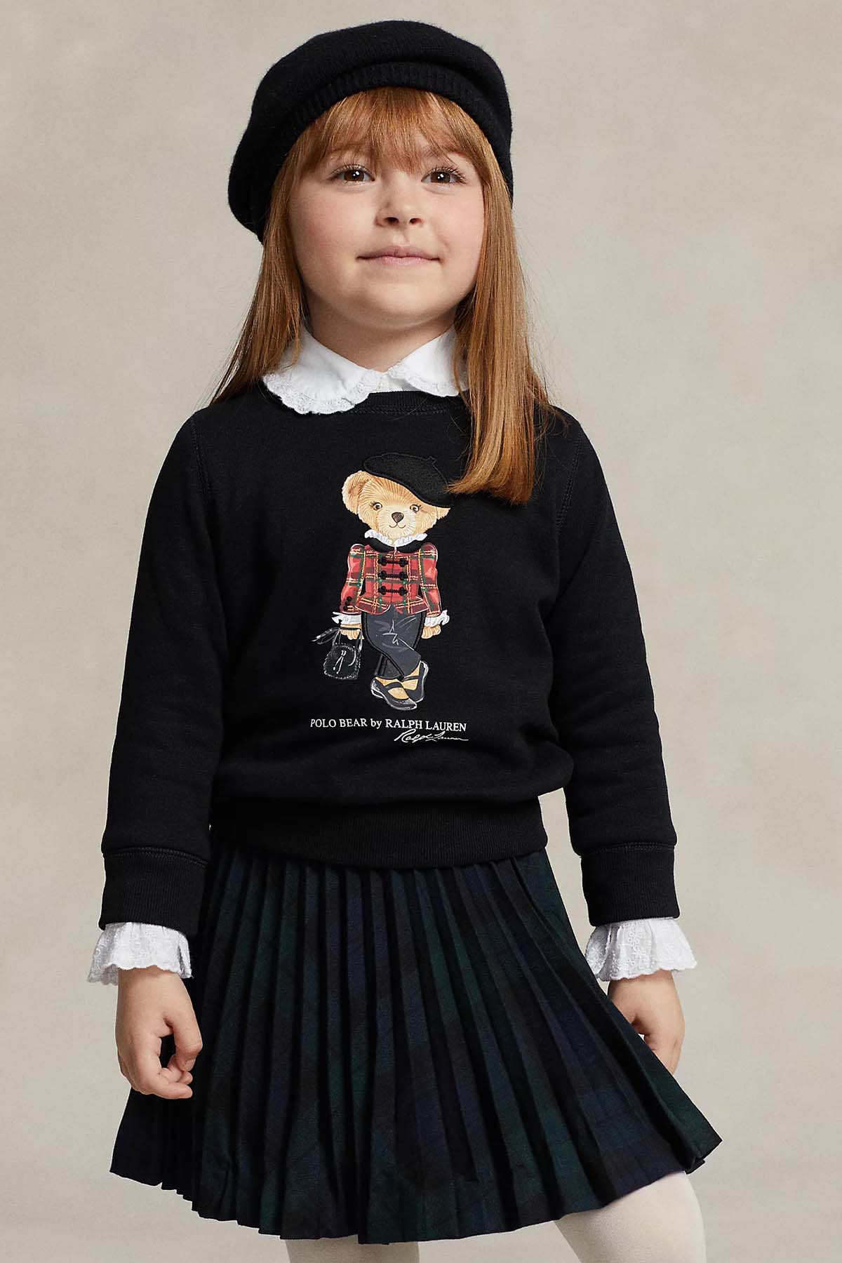 Polo Ralph Lauren Kids 3-4 Yaş Kız Çocuk Polo Bear Sweatshirt-Libas Trendy Fashion Store