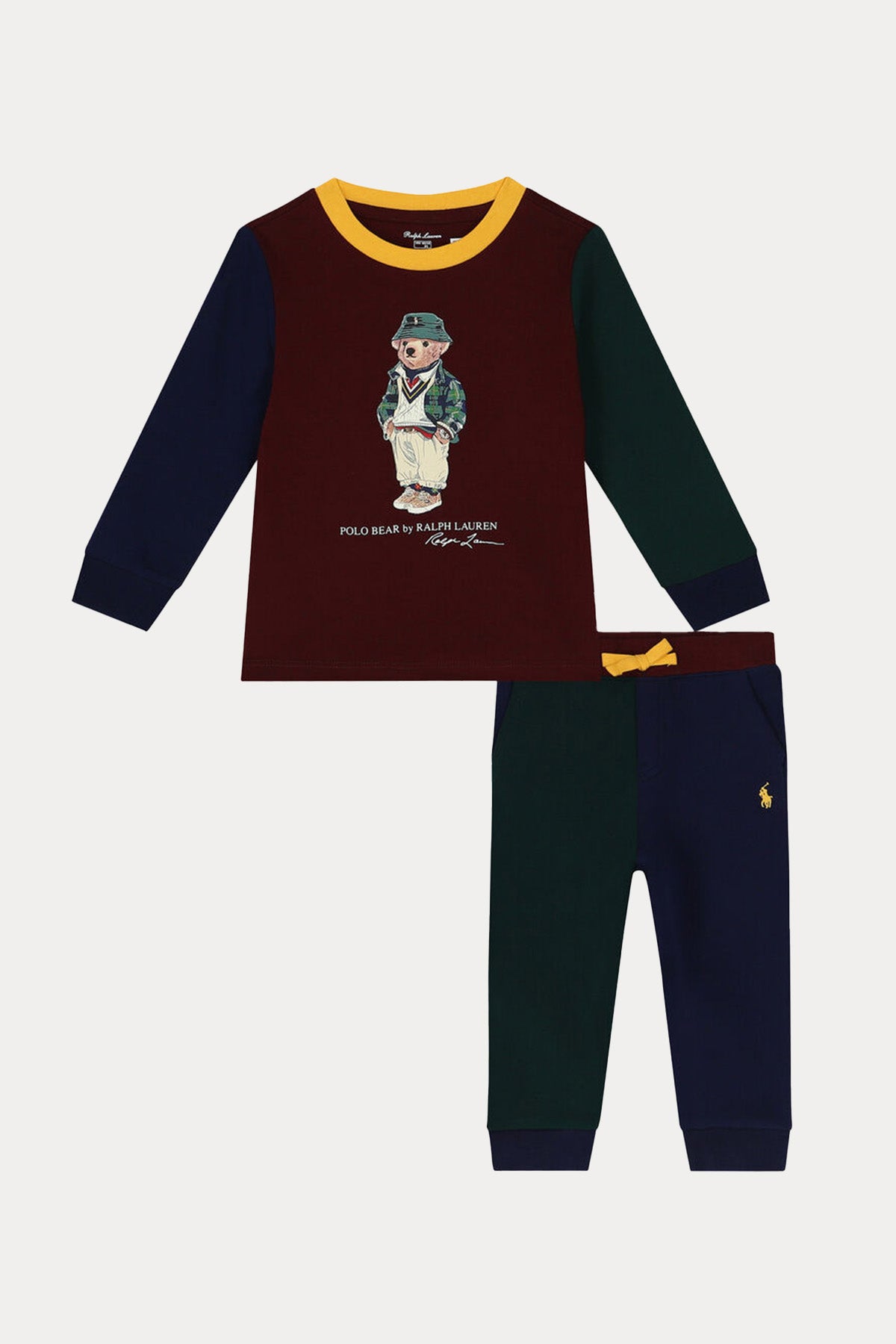 Polo Ralph Lauren Kids 12-14 Aylık Unisex Bebek Polo Bear Eşofman Takımı-Libas Trendy Fashion Store