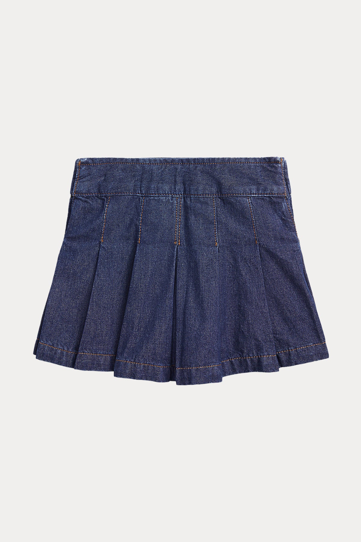 Polo Ralph Lauren Kids 4-5 Yaş Kız Çocuk Pileli Denim Etek-Libas Trendy Fashion Store