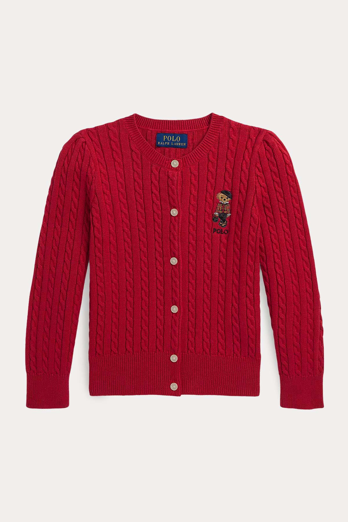 Polo Ralph Lauren 2-4 Yaş Kız Çocuk Saç Örgü Polo Bear Triko Ceket-Libas Trendy Fashion Store
