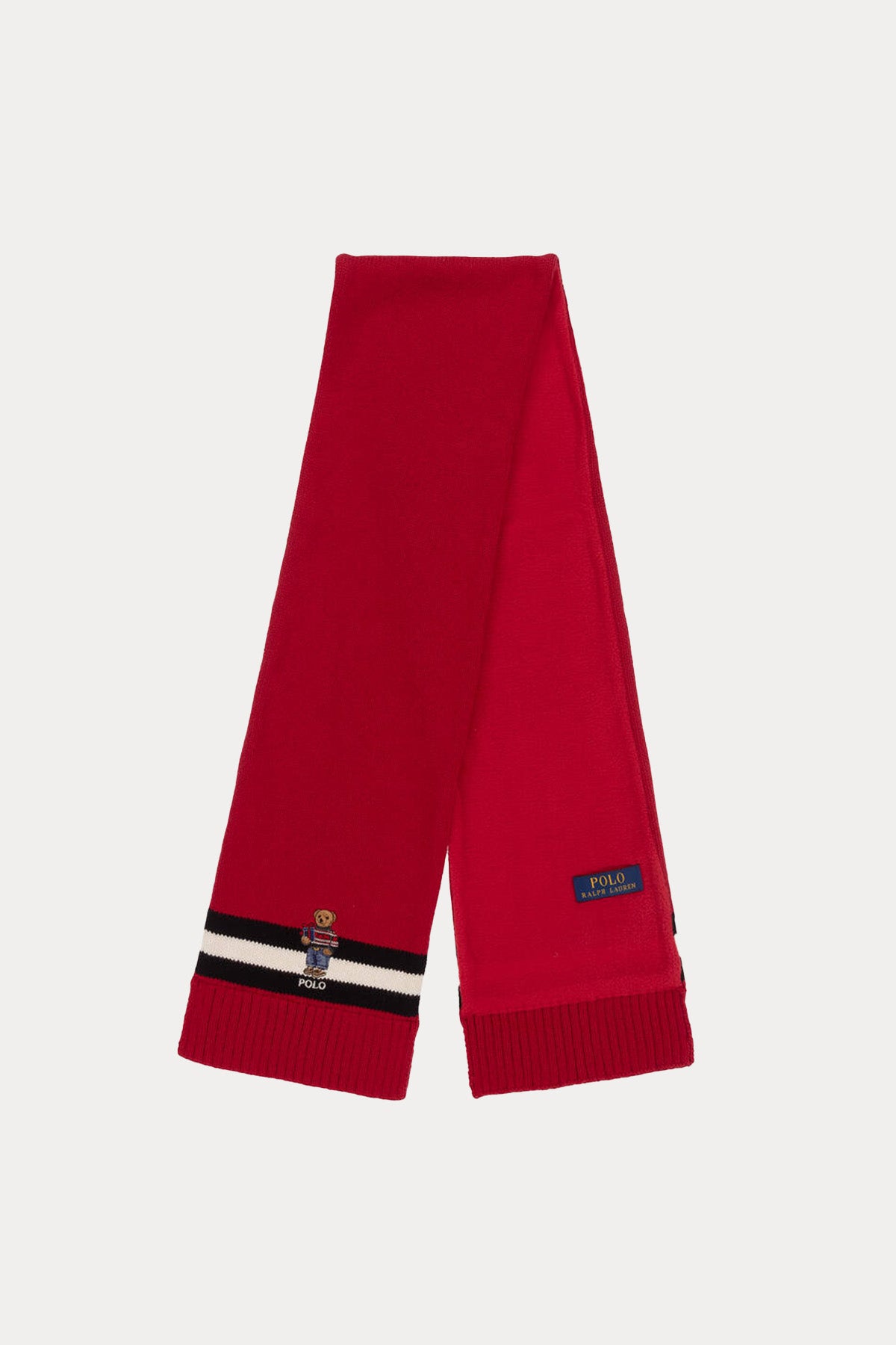 Polo Ralph Lauren Kids 8-20 Yaş Unisex Çocuk Polo Bear Örgü Atkı-Libas Trendy Fashion Store