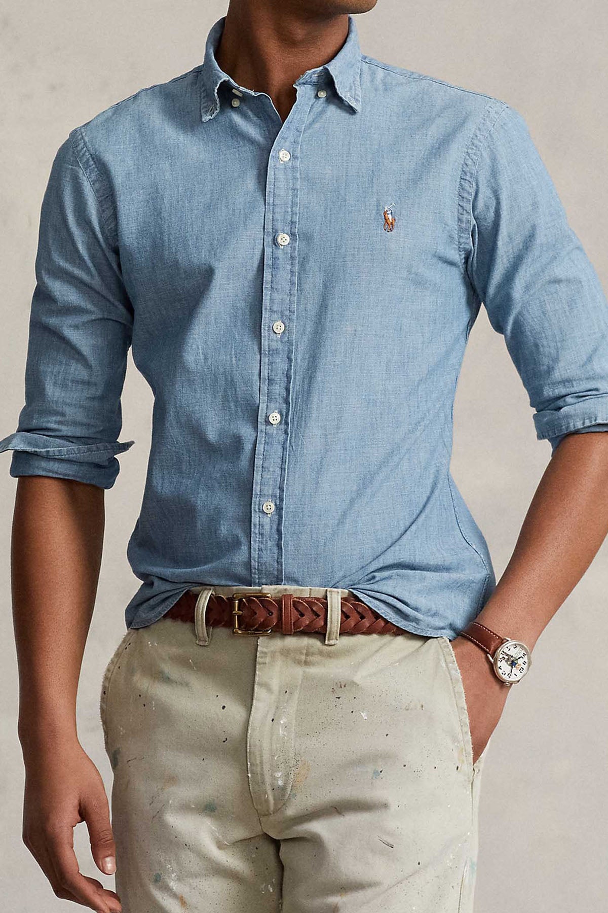 Polo Ralph Lauren Slim Fit Denim Gömlek-Libas Trendy Fashion Store