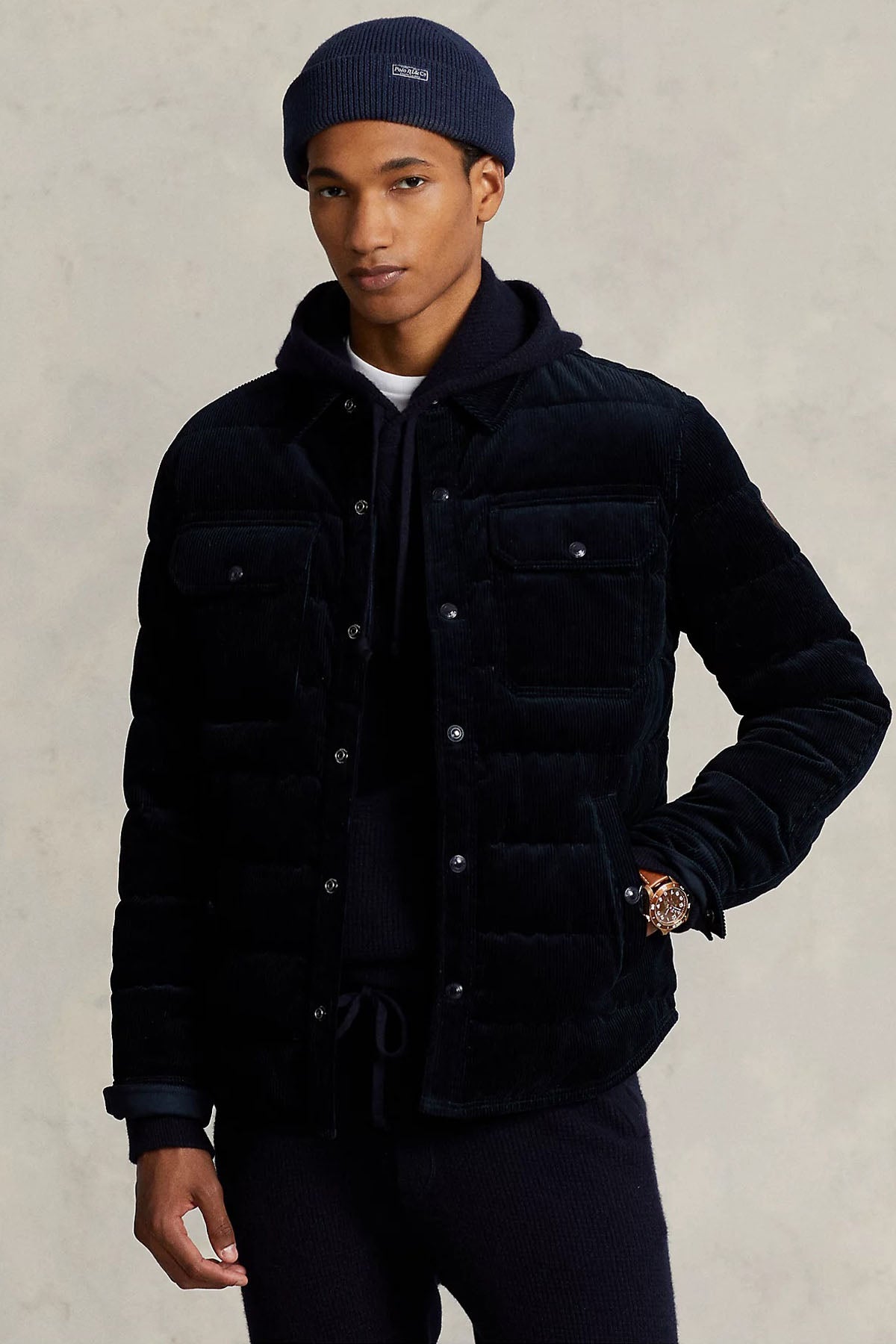 Polo Ralph Lauren Fitilli Kadife Puffer Ceket-Libas Trendy Fashion Store