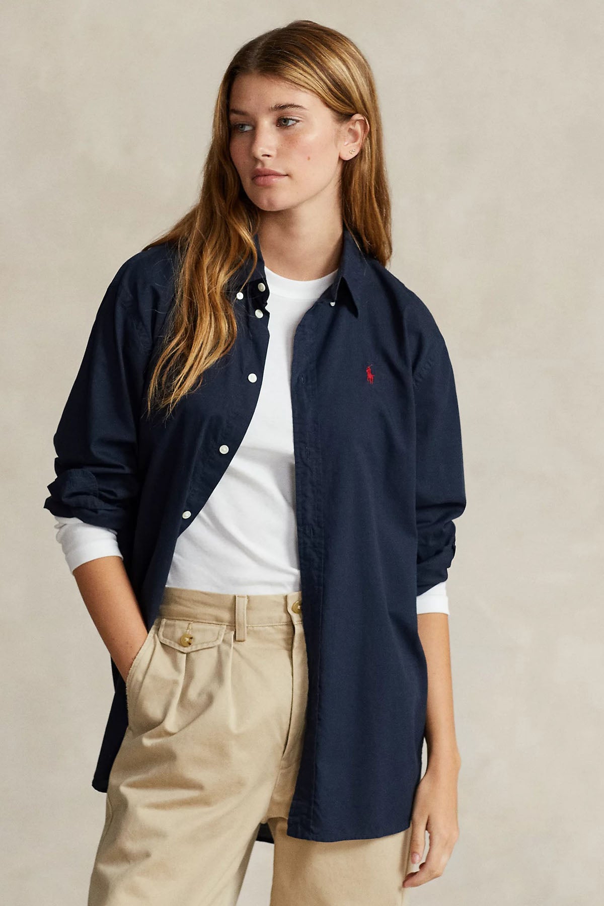 Polo Ralph Lauren Logolu Geniş Kesim Gömlek-Libas Trendy Fashion Store