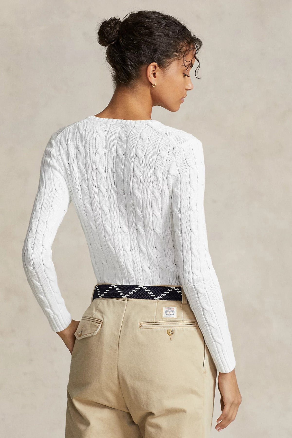 Polo Ralph Lauren Pima Cotton Slim Fit V Yaka Saç Örgü Triko-Libas Trendy Fashion Store