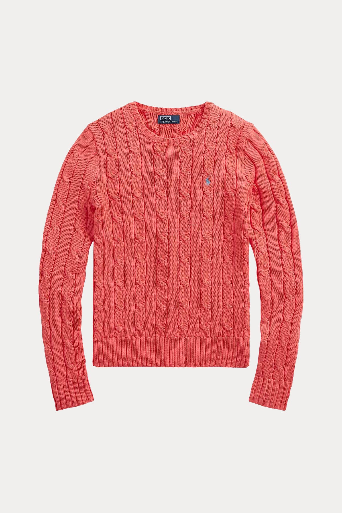 Polo Ralph Lauren Pima Cotton Slim Fit Yuvarlak Yaka Saç Örgü Triko-Libas Trendy Fashion Store