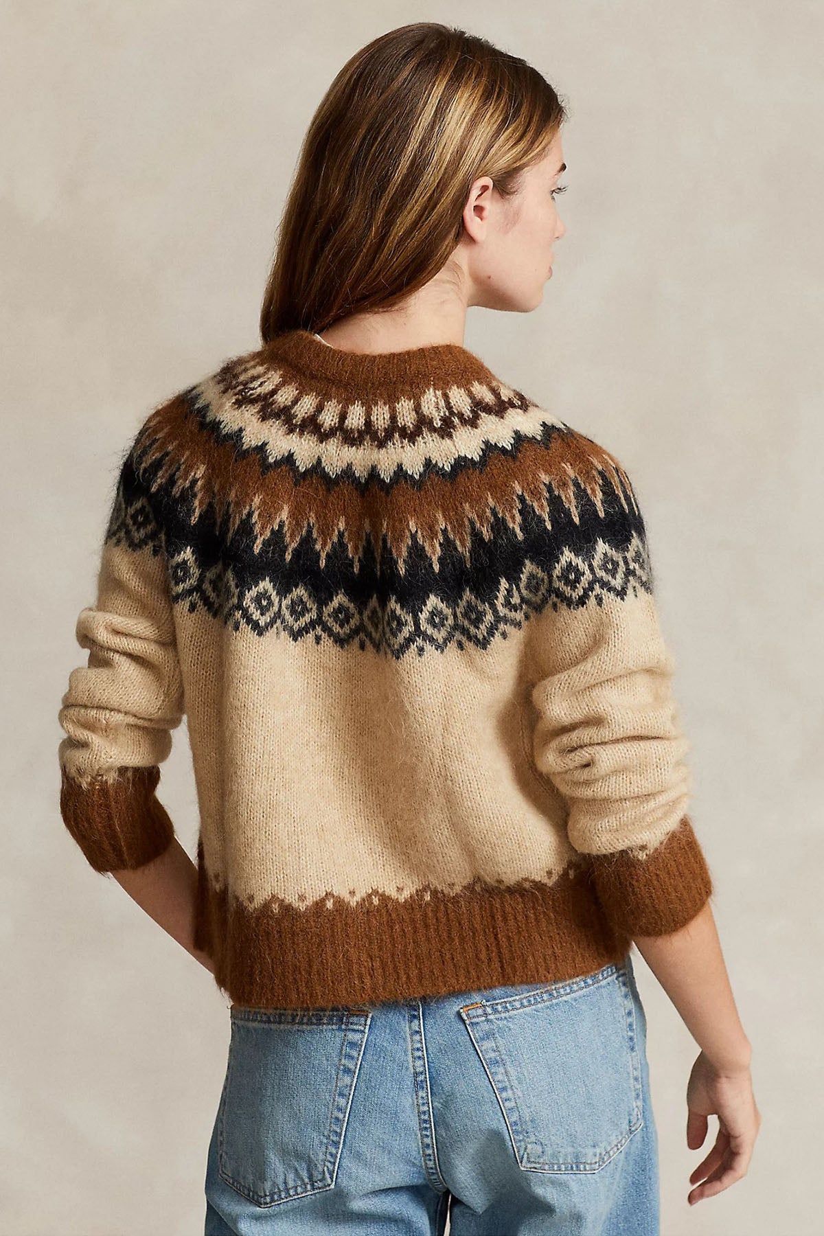 Polo Ralph Lauren Fair Isle Desenli Örgü Yün Triko Ceket-Libas Trendy Fashion Store