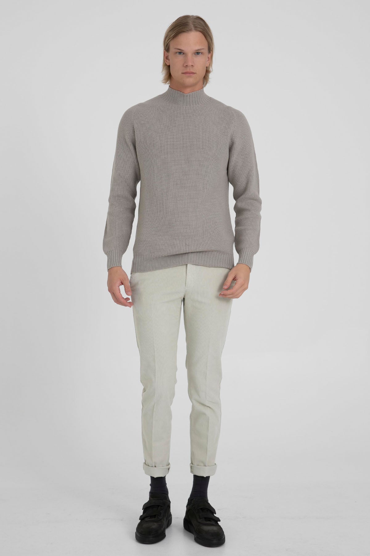 Pantaloni Torino Skinny Fit Yandan Cepli Fitilli Kadife Pantolon-Libas Trendy Fashion Store