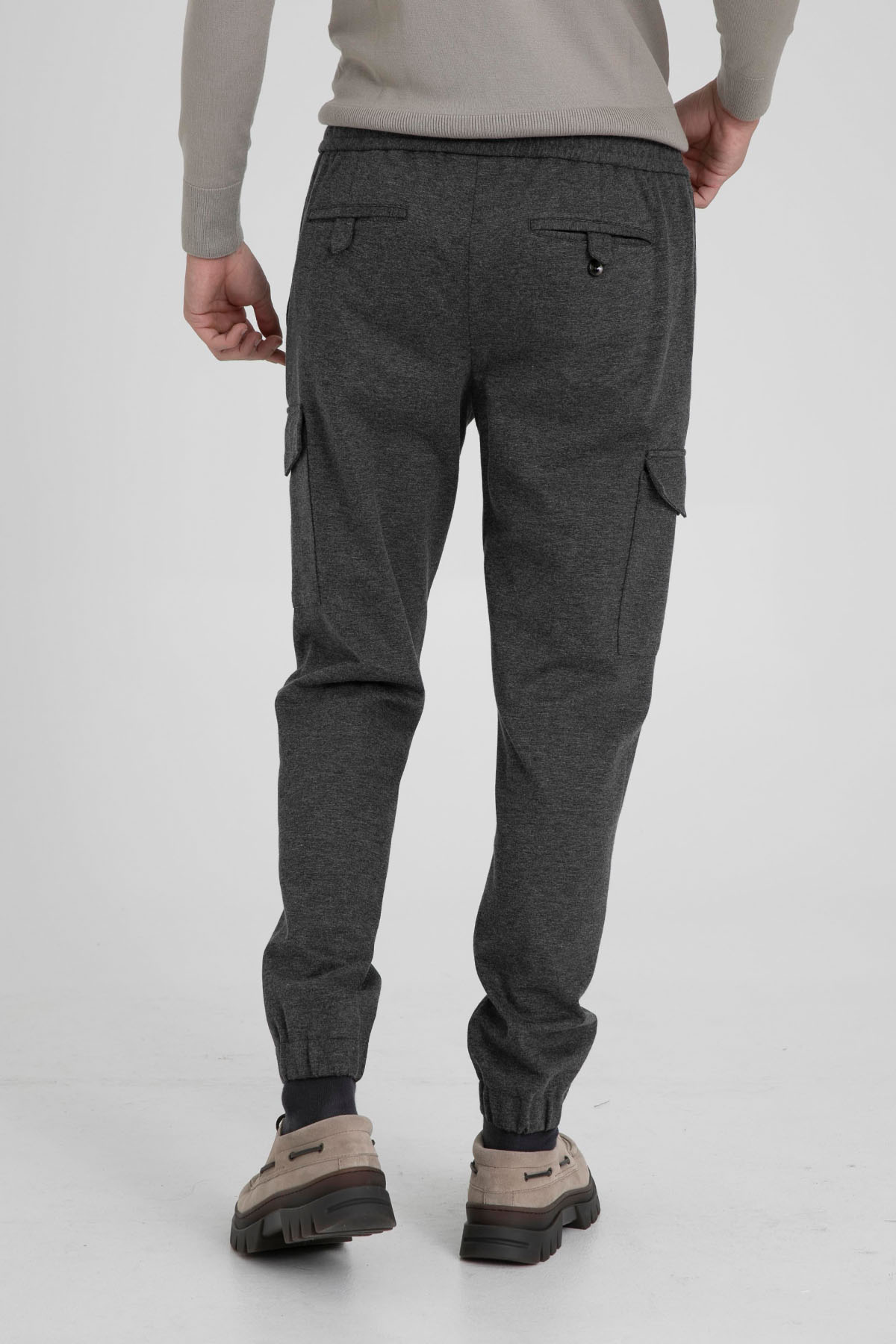 Pantaloni Torino Soft Fit Tek Pileli Beli Lastikli Streç Kargo Pantolon-Libas Trendy Fashion Store