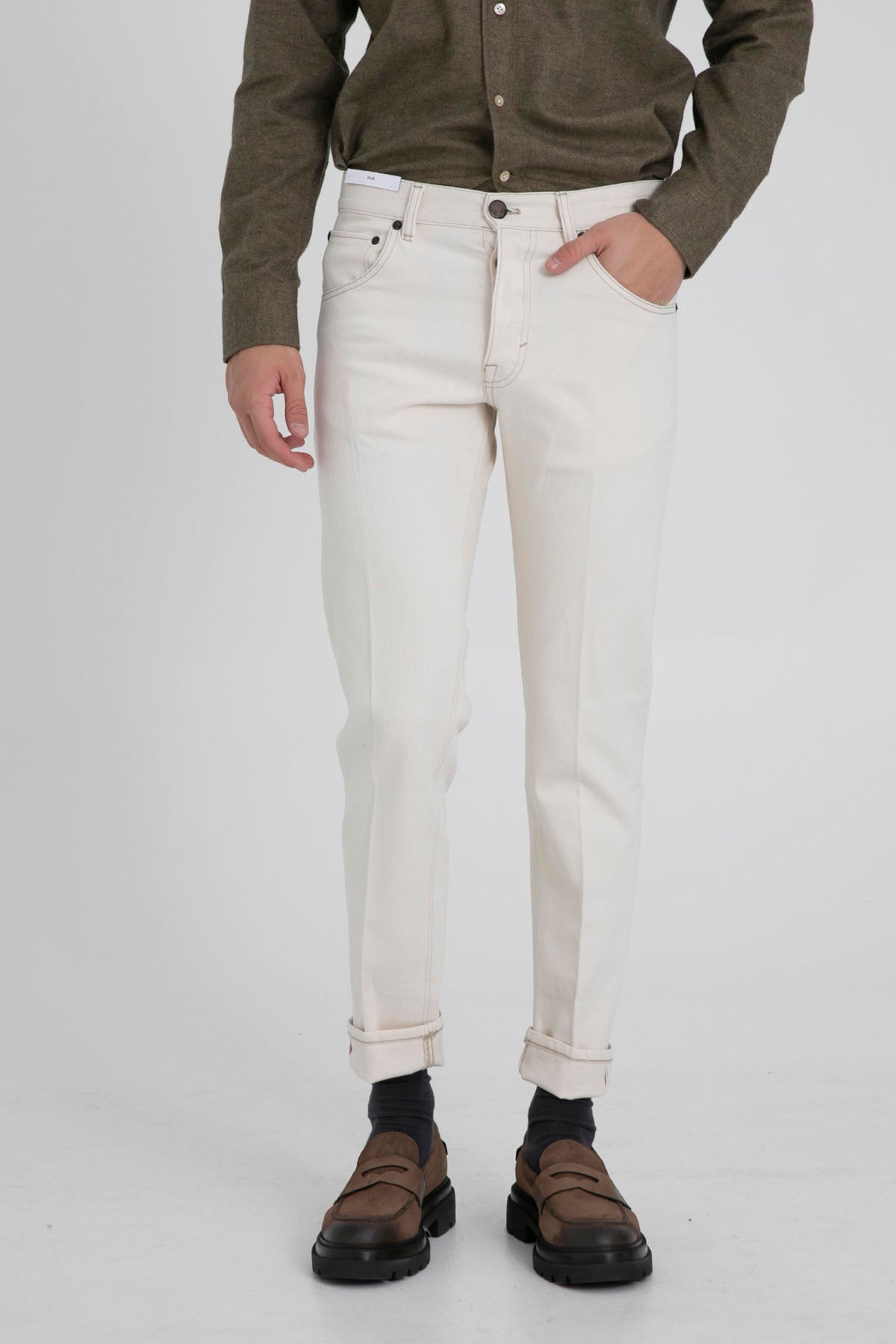 Pantaloni Torino Dub Fit Kalın Duble Paça Jeans-Libas Trendy Fashion Store