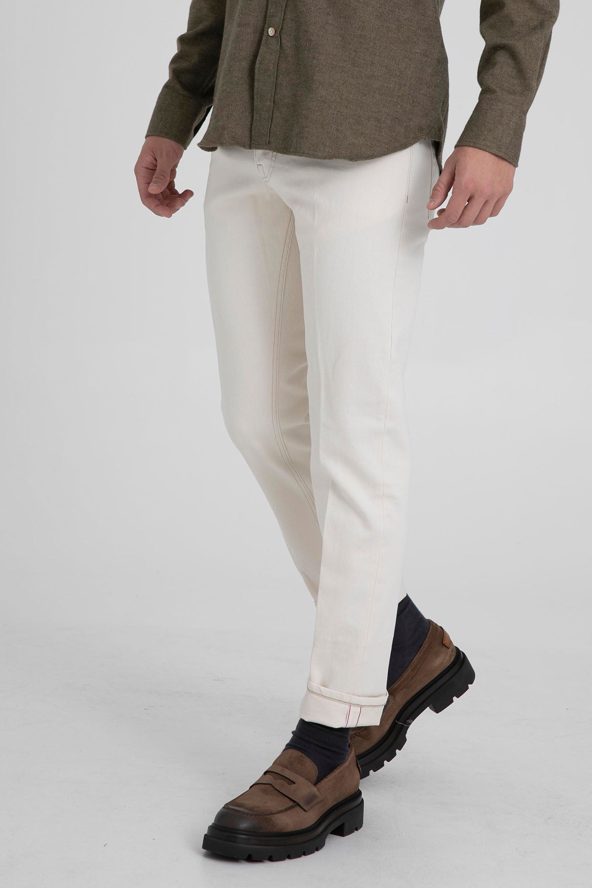 Pantaloni Torino Dub Fit Kalın Duble Paça Jeans-Libas Trendy Fashion Store