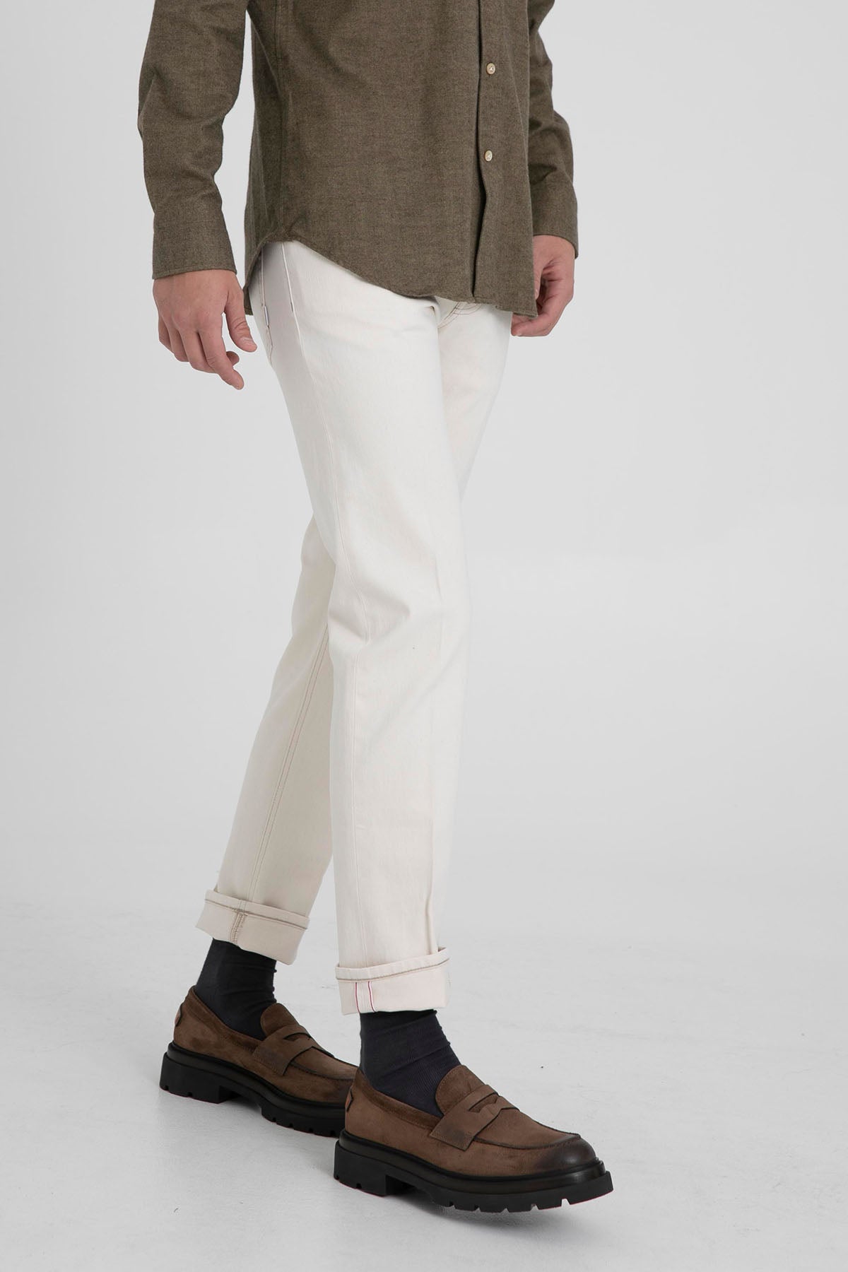 Pantaloni Torino Dub Fit Kalın Duble Paça Jeans-Libas Trendy Fashion Store