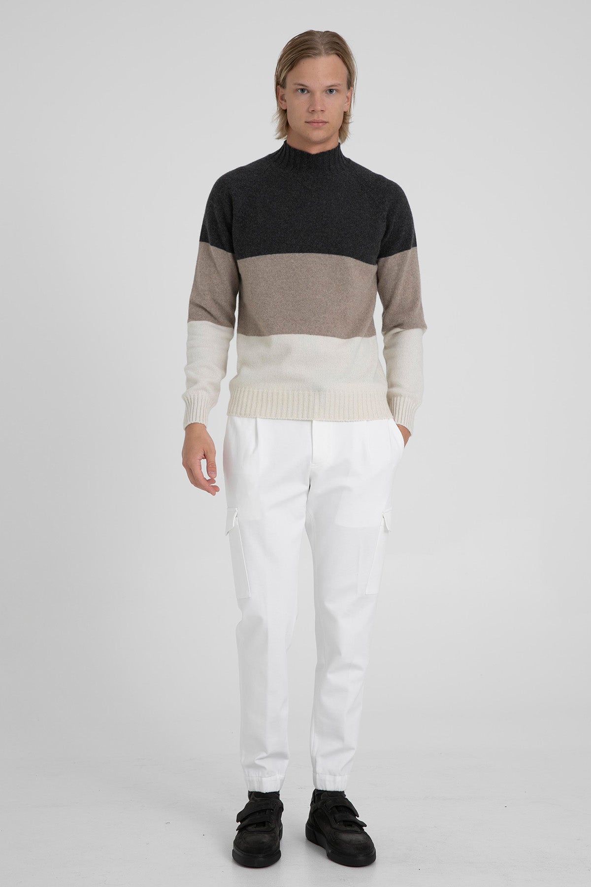 Pantaloni Torino Soft Fit Beli Lastikli Streç Tek Pileli Kargo Pantolon-Libas Trendy Fashion Store